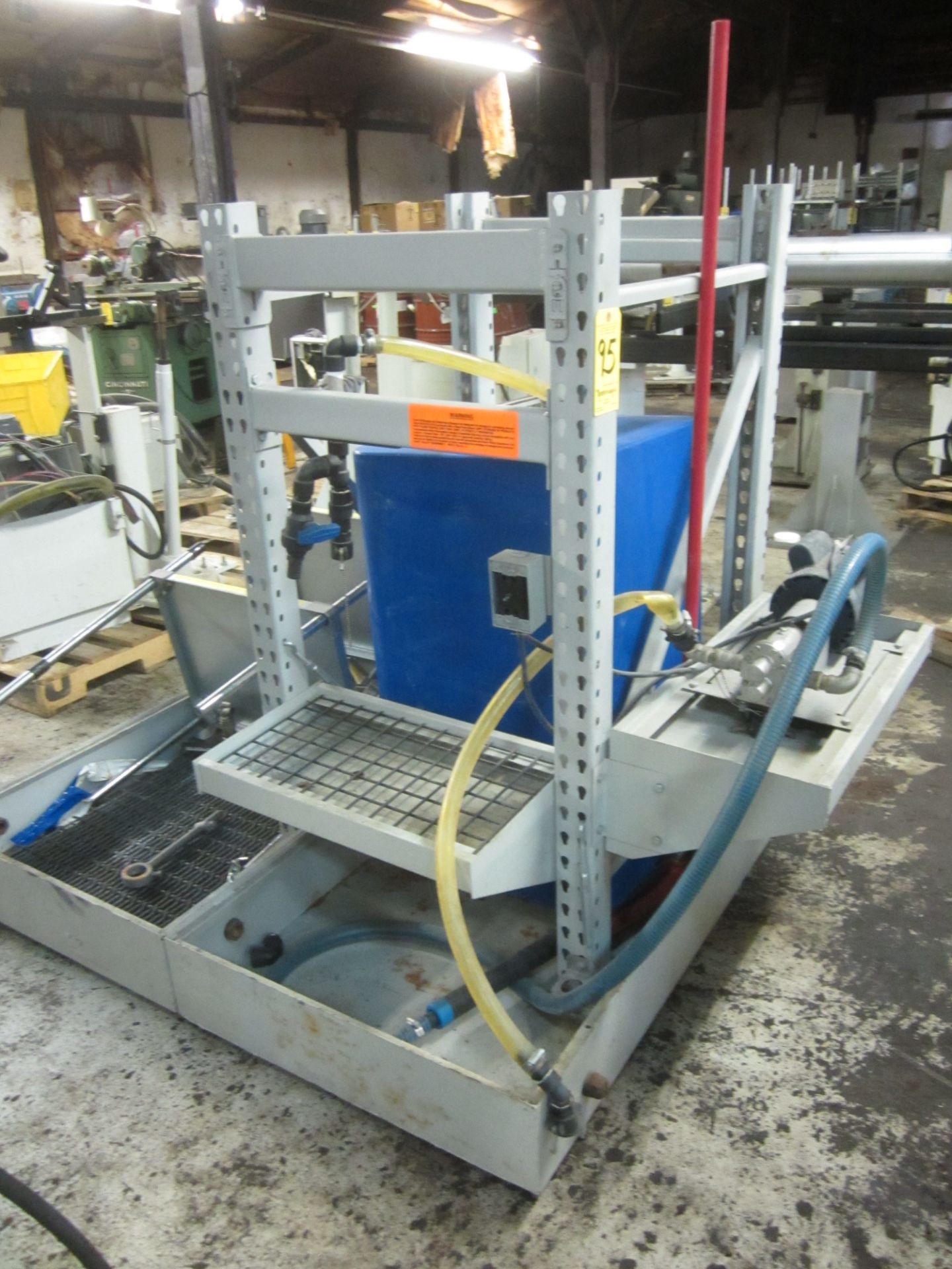 IFH Oil Drum with Stand, Pump, and Spill Containment Base