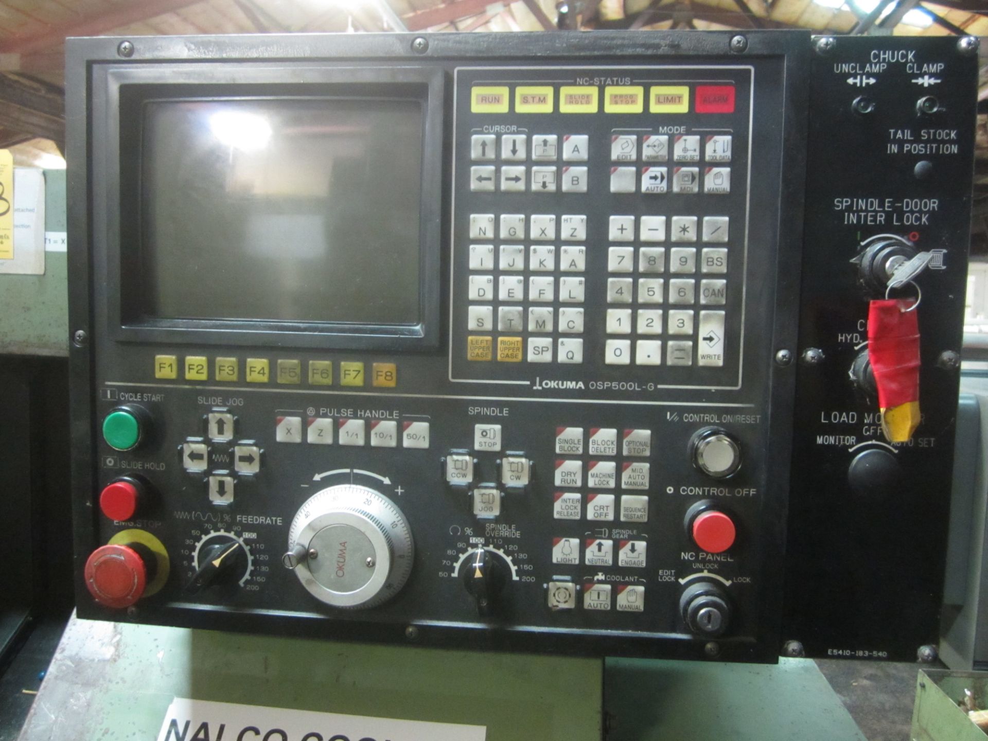 Okuma Model LB-9 CNC Turning Center, s/n 1281, 2-Axis, OSP-5000L-G CNC Control, Master Collet - Image 11 of 13