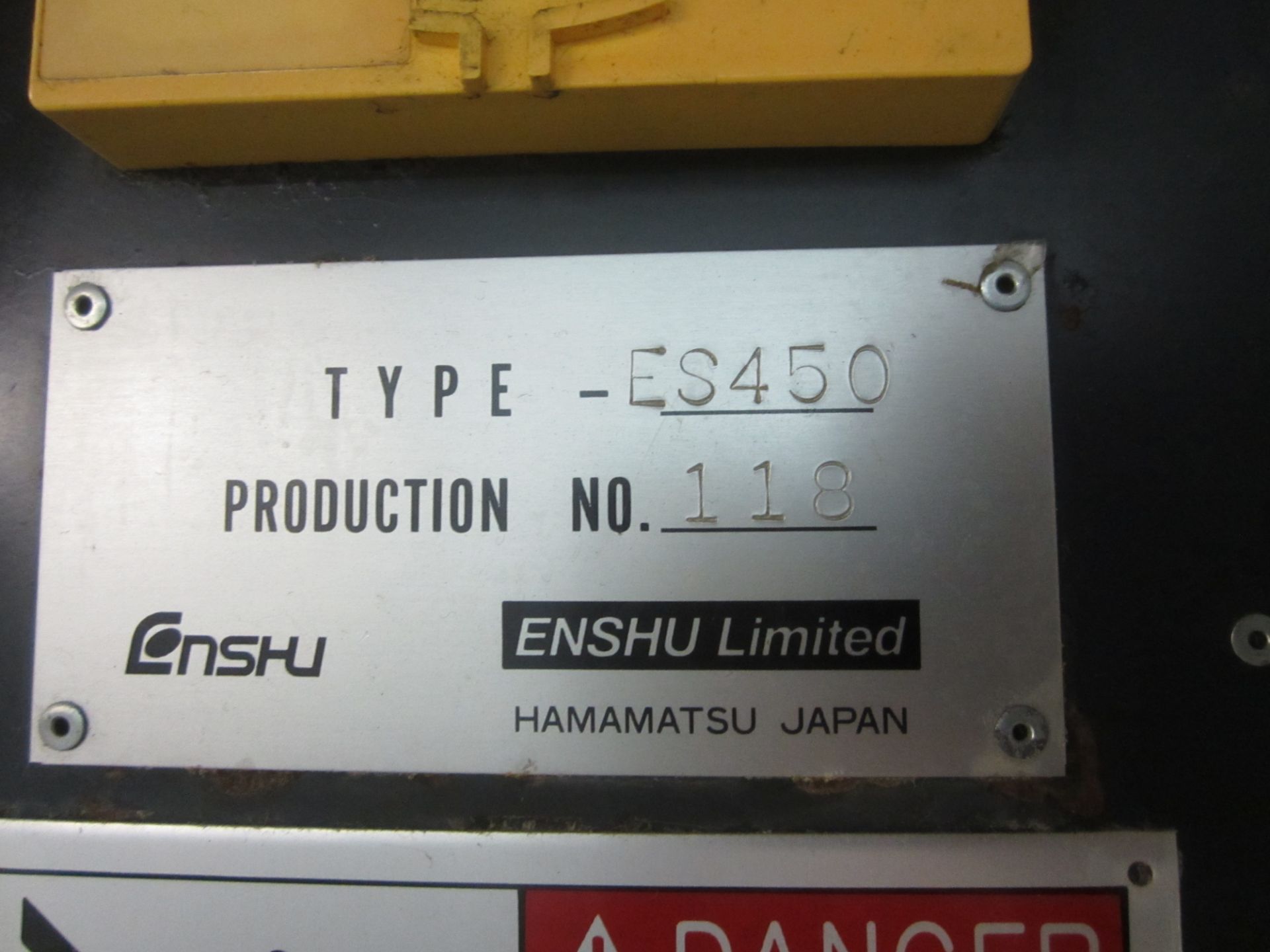 Enshu Model ES-450 CNC Vertical Machining Center, s/n 118, Fanuc 18i-M CNC Control, 4th Axis - Image 15 of 15