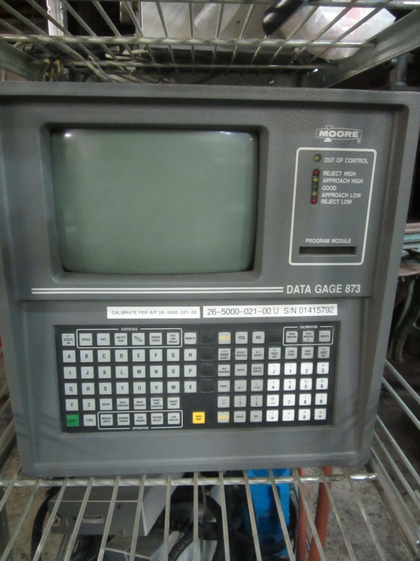 Moore Model 873 Data Gage with Rack and Misc. Parts - Image 2 of 3