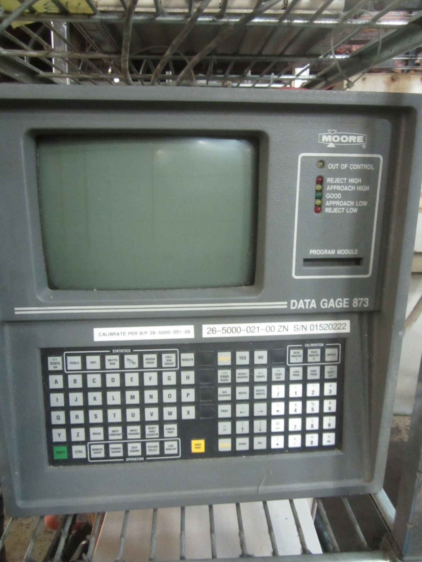 Moore Model 873 Data Gage with Rack and Misc. Parts - Image 2 of 2