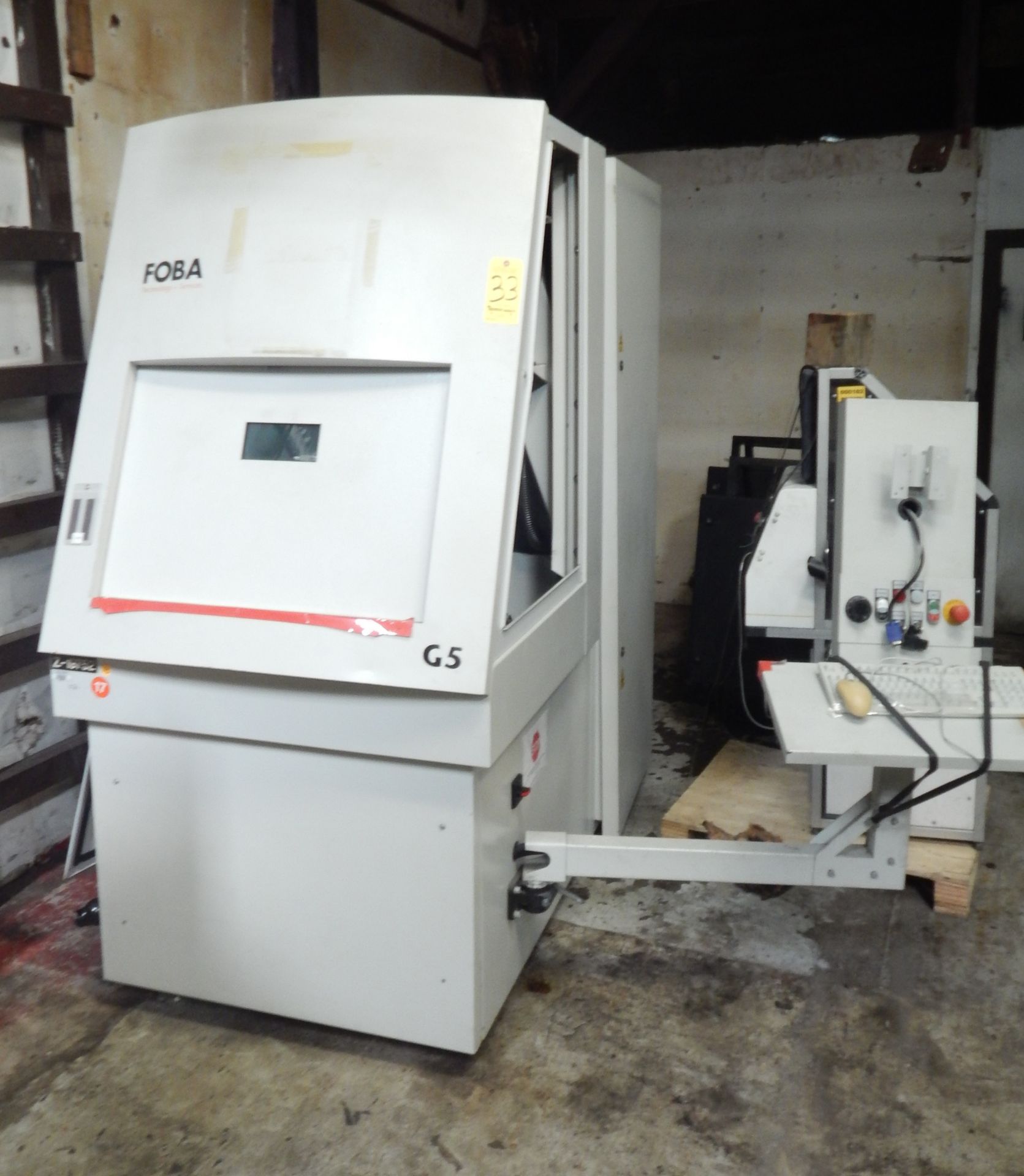 Foba Model G5 CNC Laser Parts Marker, s/n 106520/10000, New 2007, 4th Axis Indexer, 4.72" X 4.72" - Image 4 of 13
