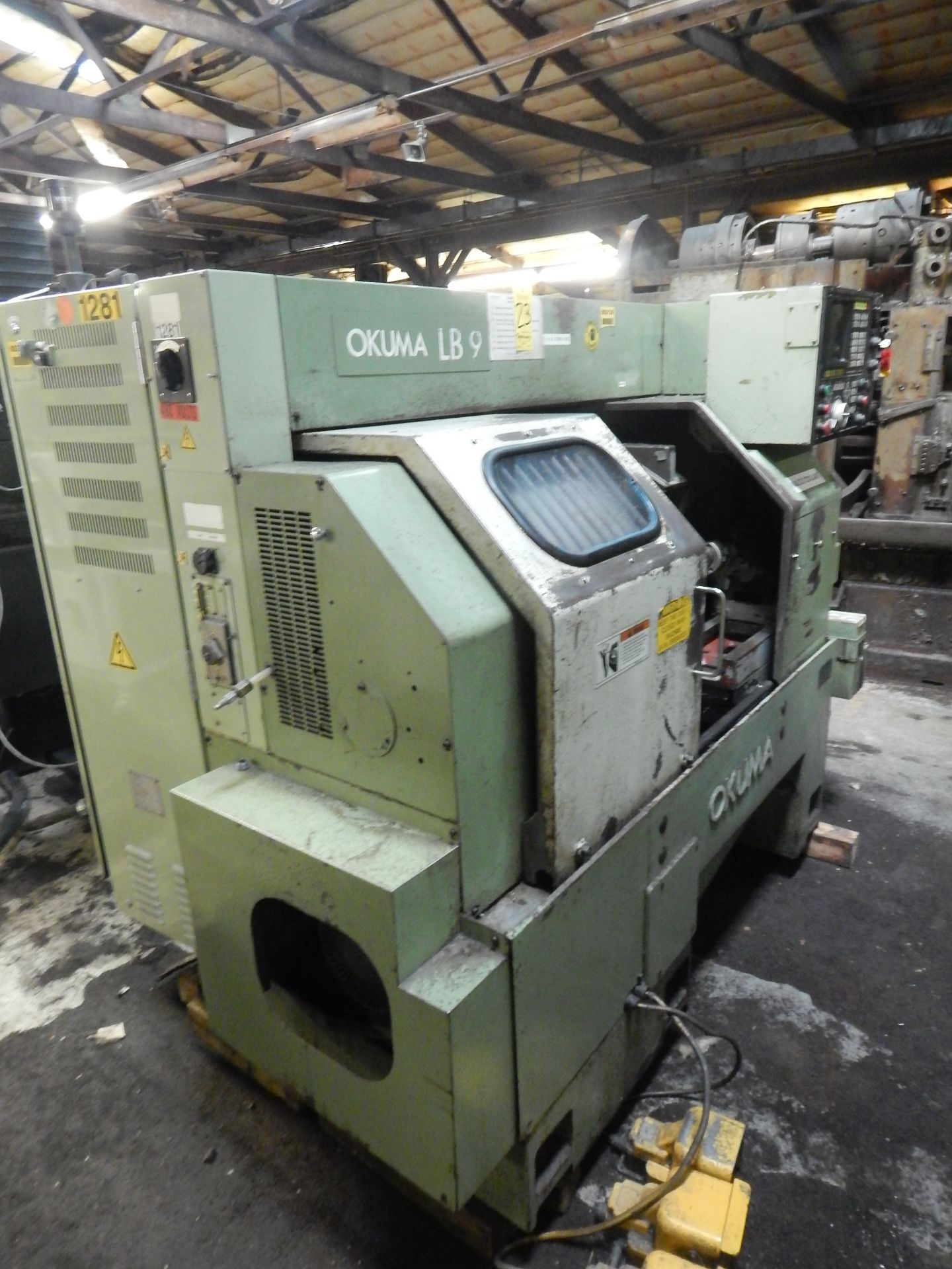 Okuma Model LB-9 CNC Turning Center, s/n 1281, 2-Axis, OSP-5000L-G CNC Control, Master Collet - Image 3 of 13