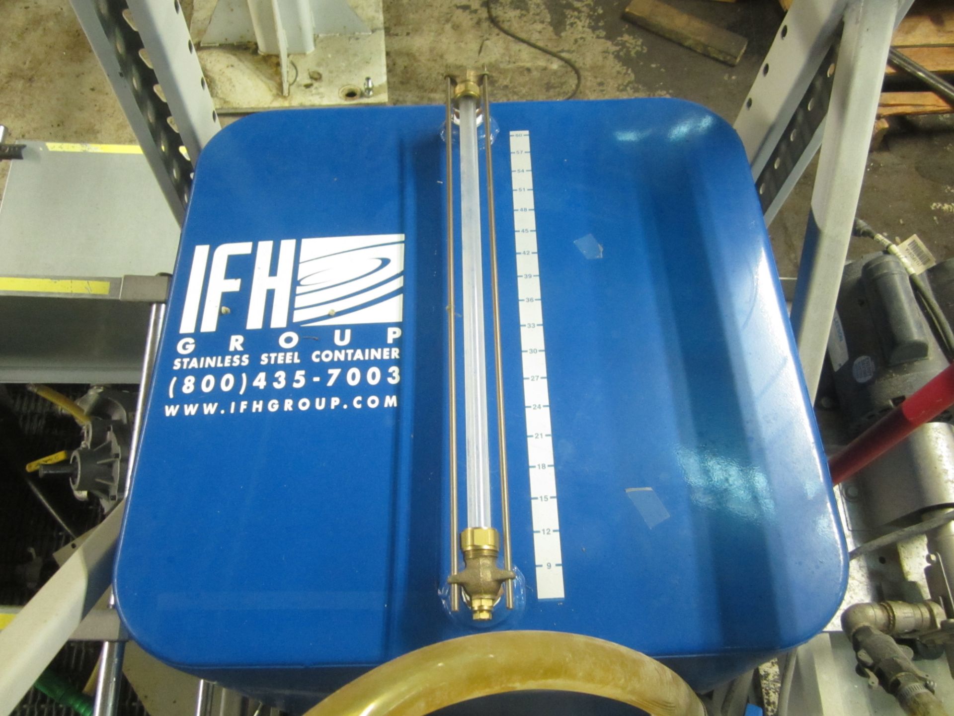 IFH Oil Drum with Stand, Pump, and Spill Containment Base - Image 2 of 4