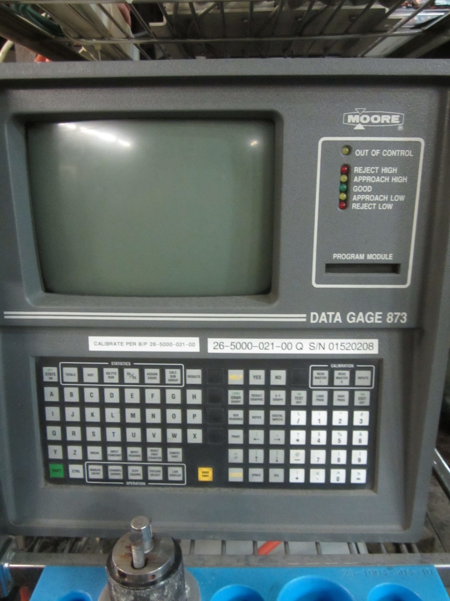 Moore Model 873 Data Gage with Rack and Misc. Parts - Image 2 of 3