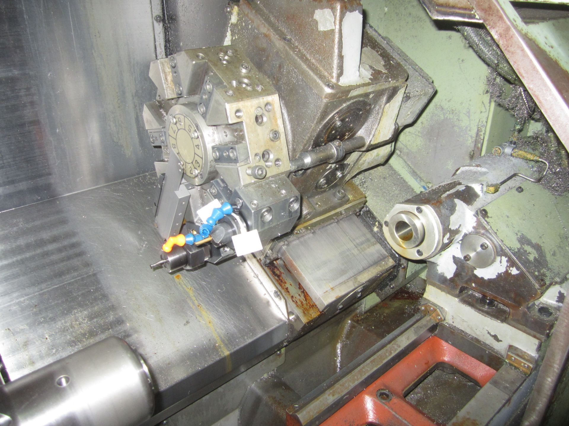 Okuma Model LB-9 CNC Turning Center, s/n 1281, 2-Axis, OSP-5000L-G CNC Control, Master Collet - Image 9 of 13