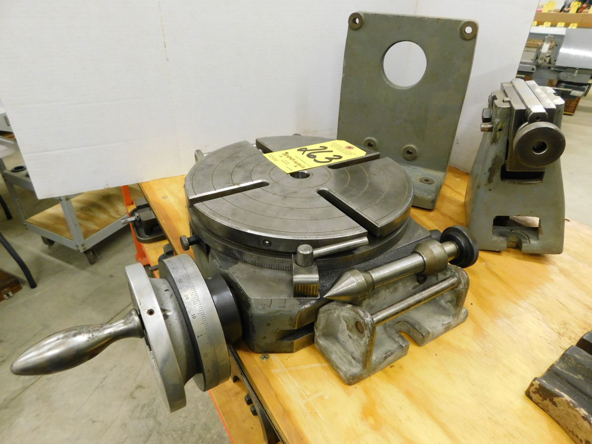 Bridgeport 12" Rotary Table with Right Angle Mounting Plate and Tailstock