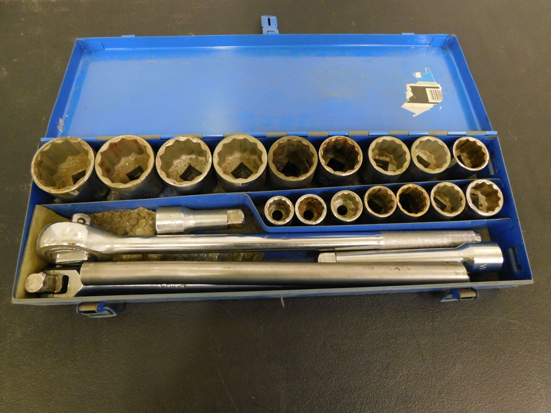 Ratchet and Socket Set, 3/4" Drive, 7/8"-2"