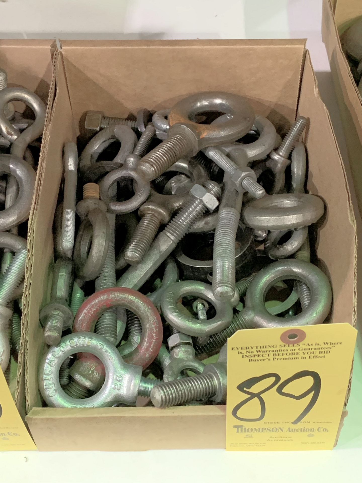 Lot-Medium Eye Bolts in (1) Box