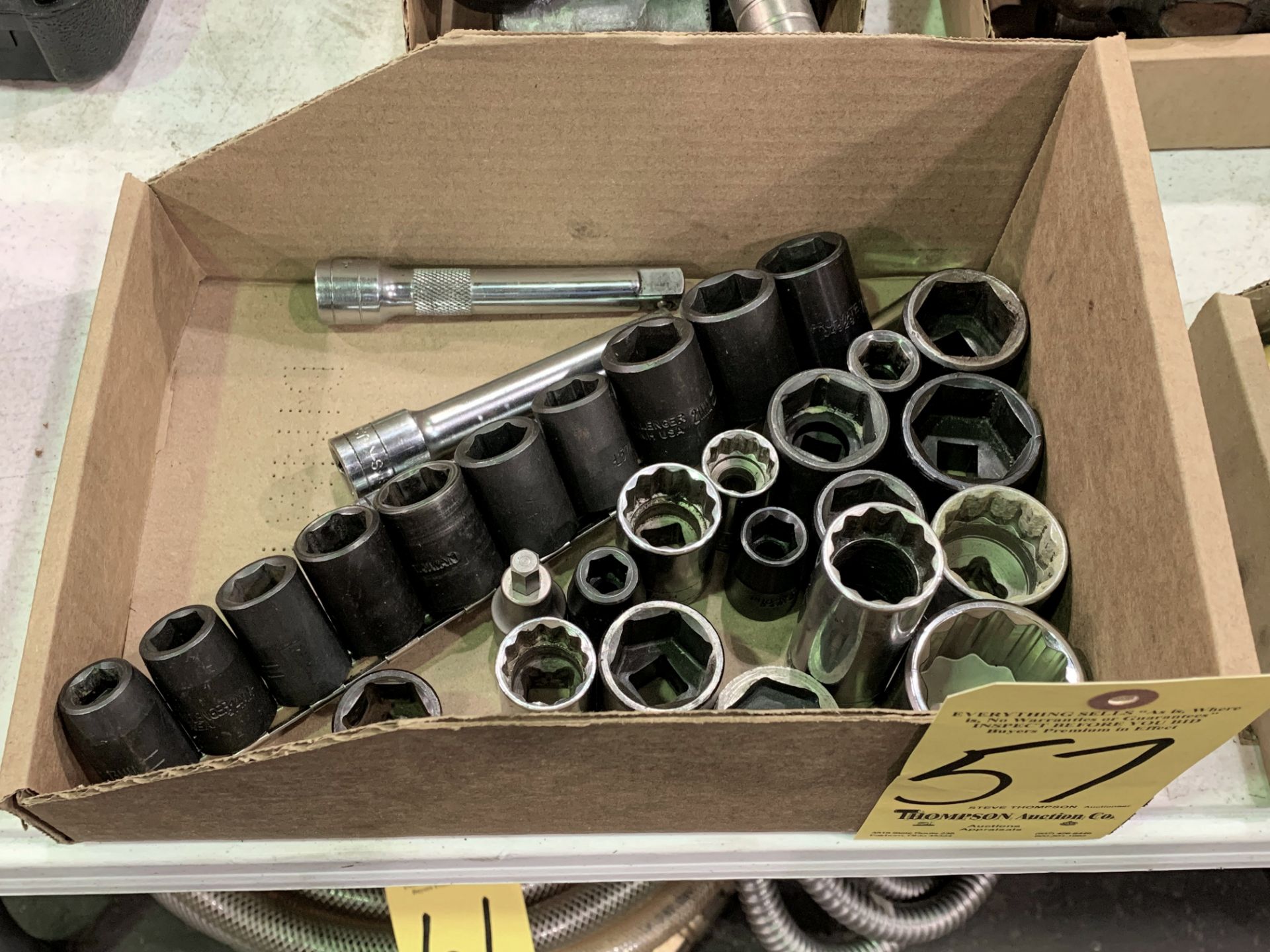 Lot-1/2" Drive Sockets and Extensions in (1) Box