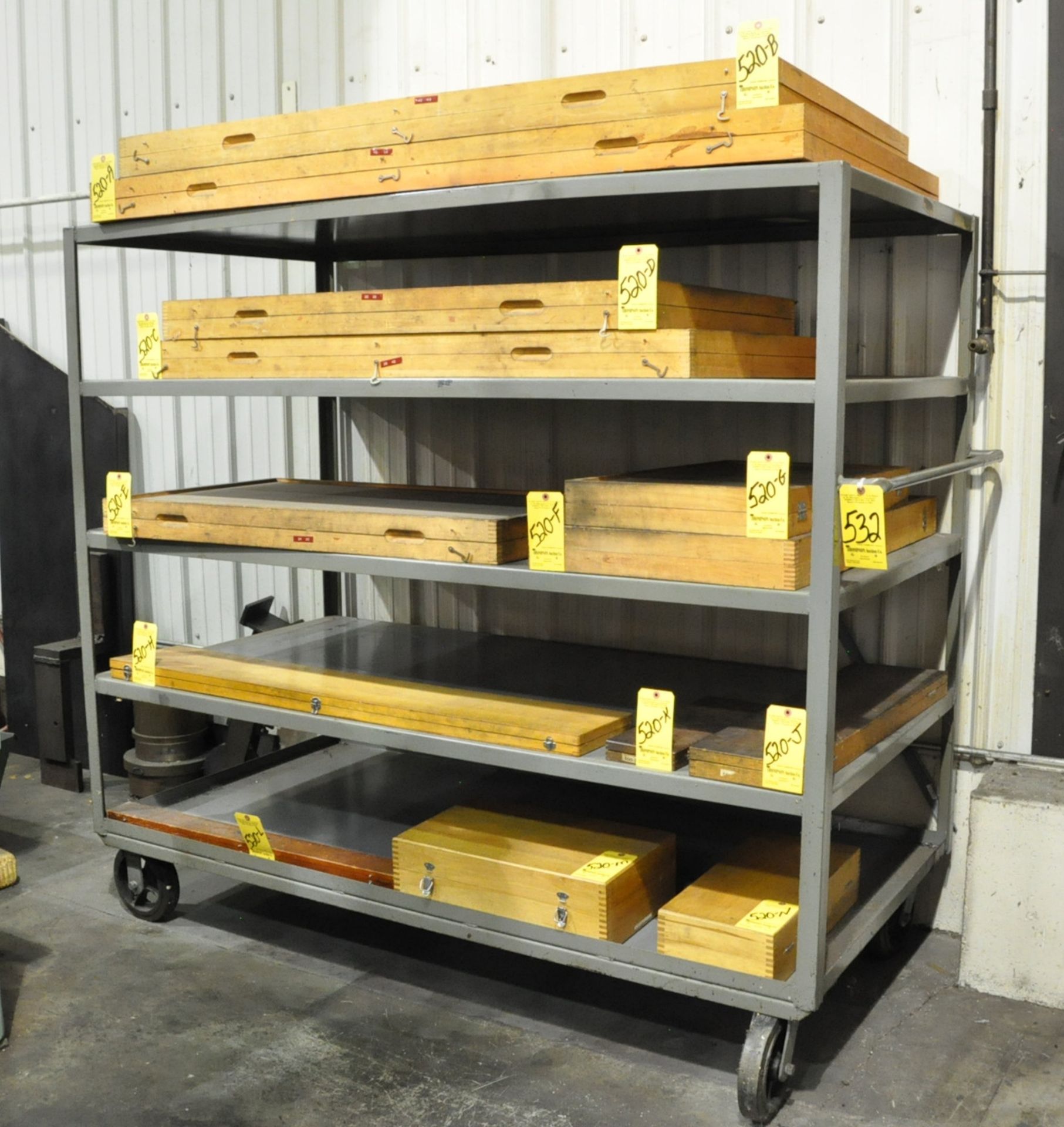 72" x 36" x 66"H Rolling Shelving Unit, (Contents Not Included), (Not to be Removed Until Empty)