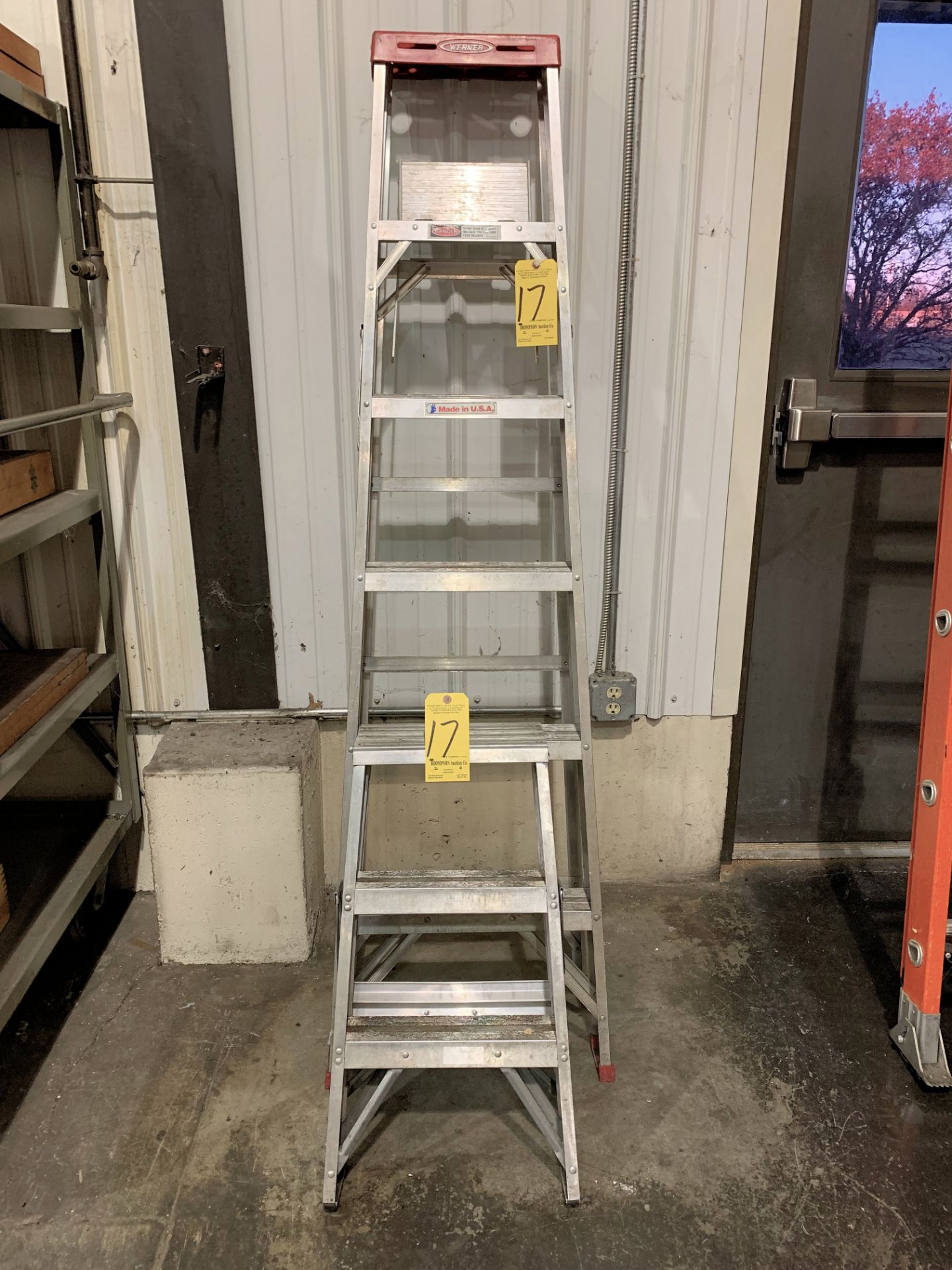 Lot-(1) Werner 6' and (1) 2' Aluminum Step Ladders