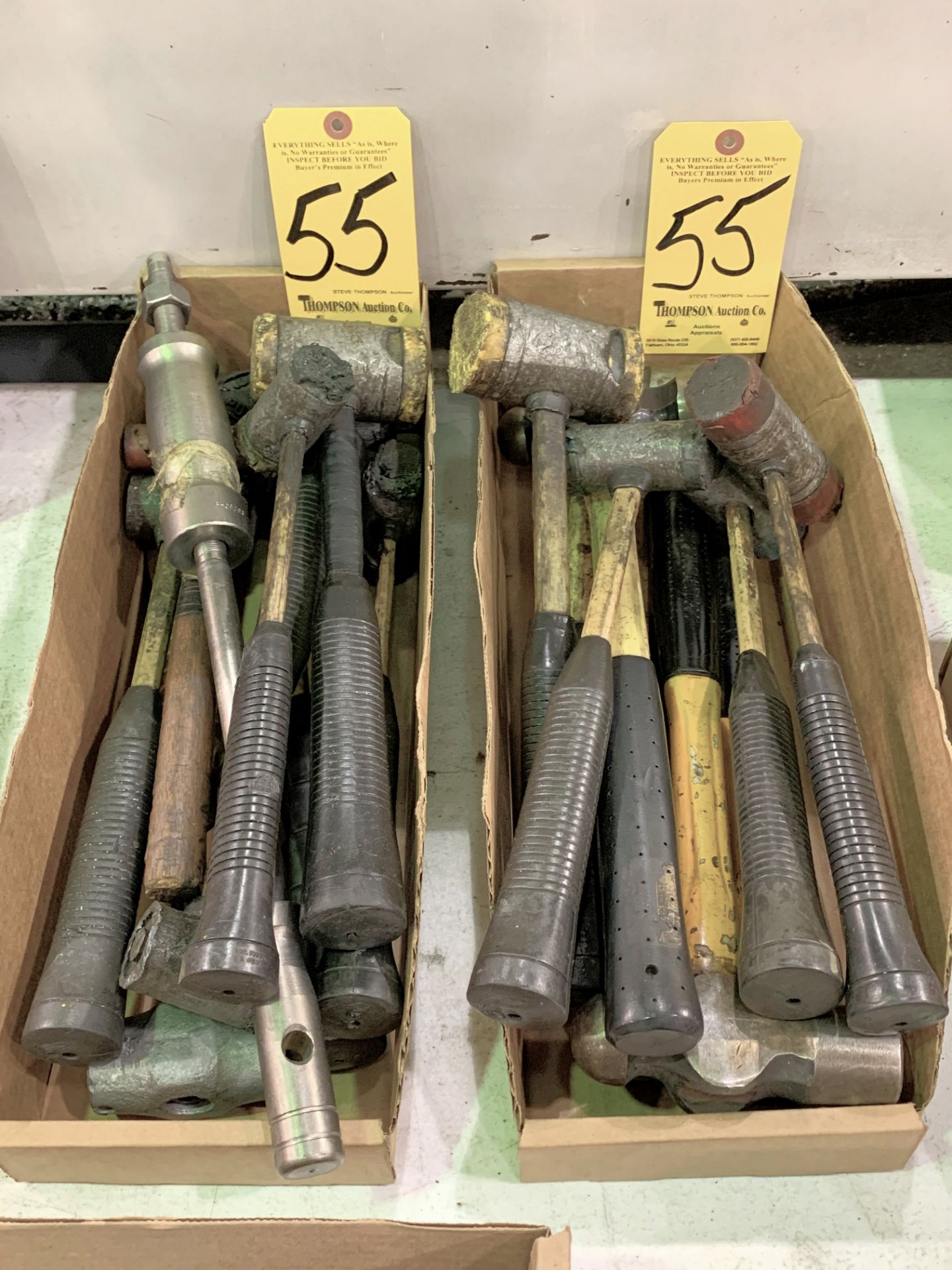 Lot-Dead Blow and Ball Peen Hammers in (2) Boxes