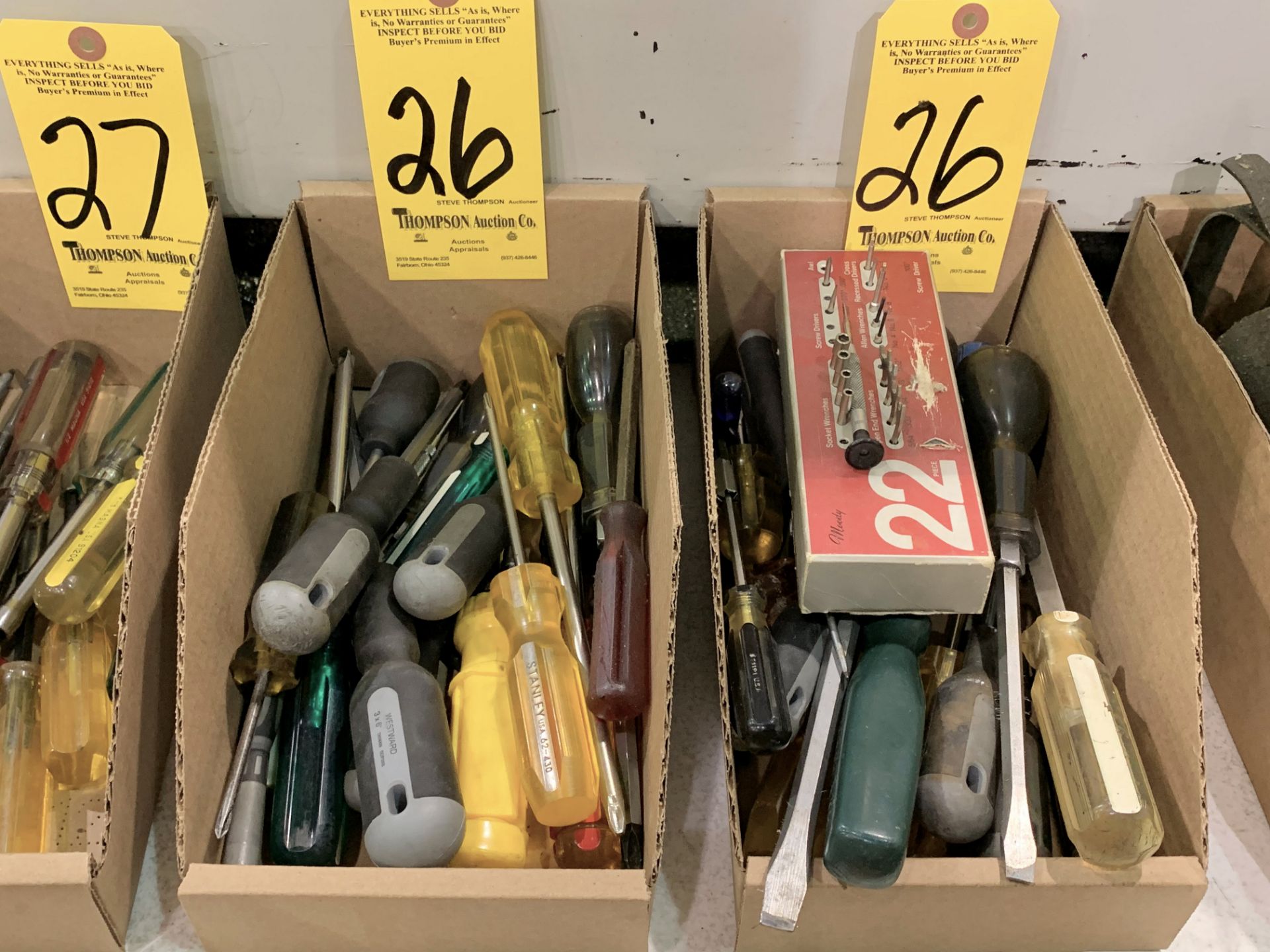 Lot-Slotted and Phillips Screwdrivers in (2) Boxes