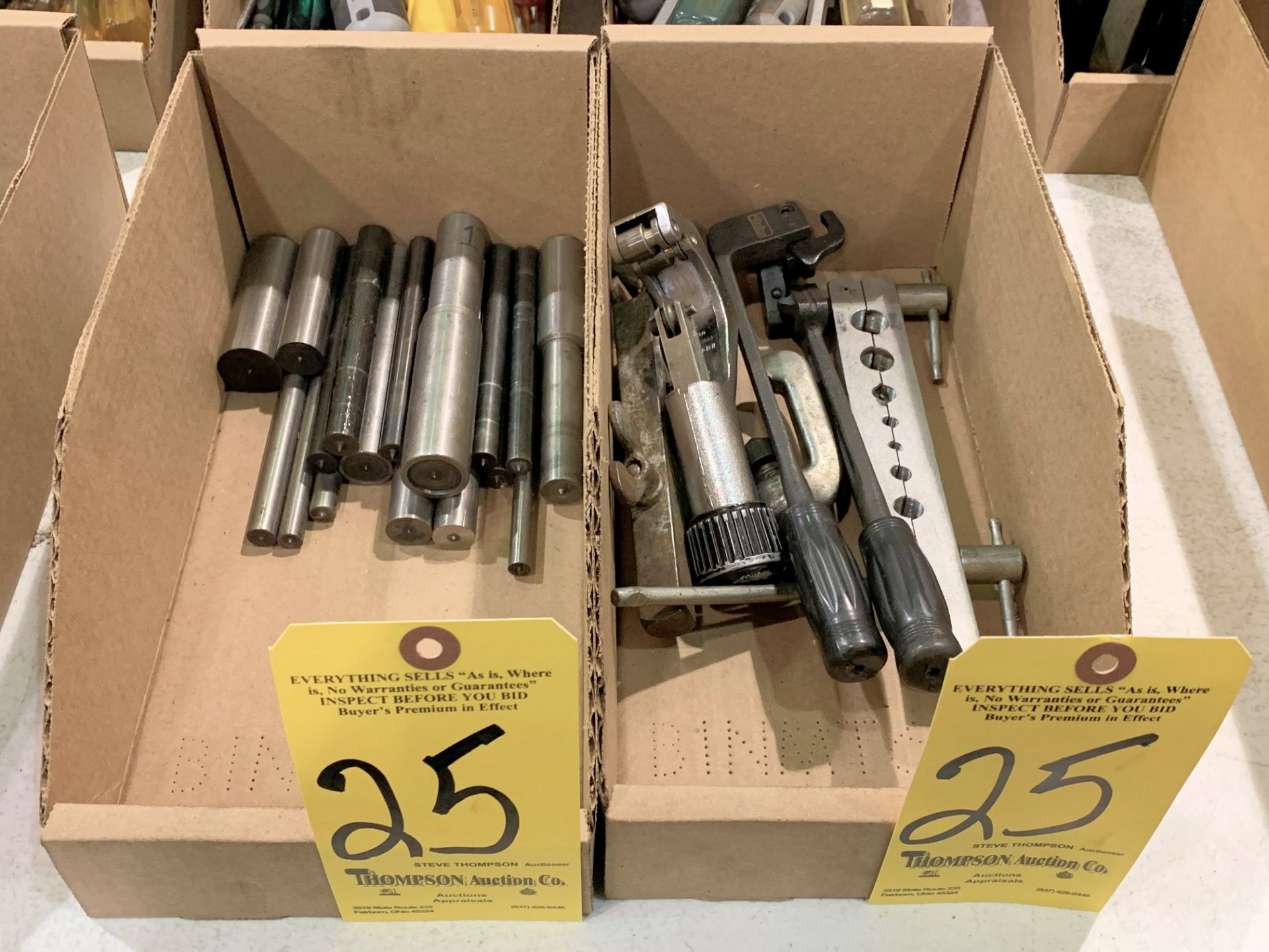 Lot-Flaring Tools, Tubing Bender, and Drill Punches in (2) Boxes