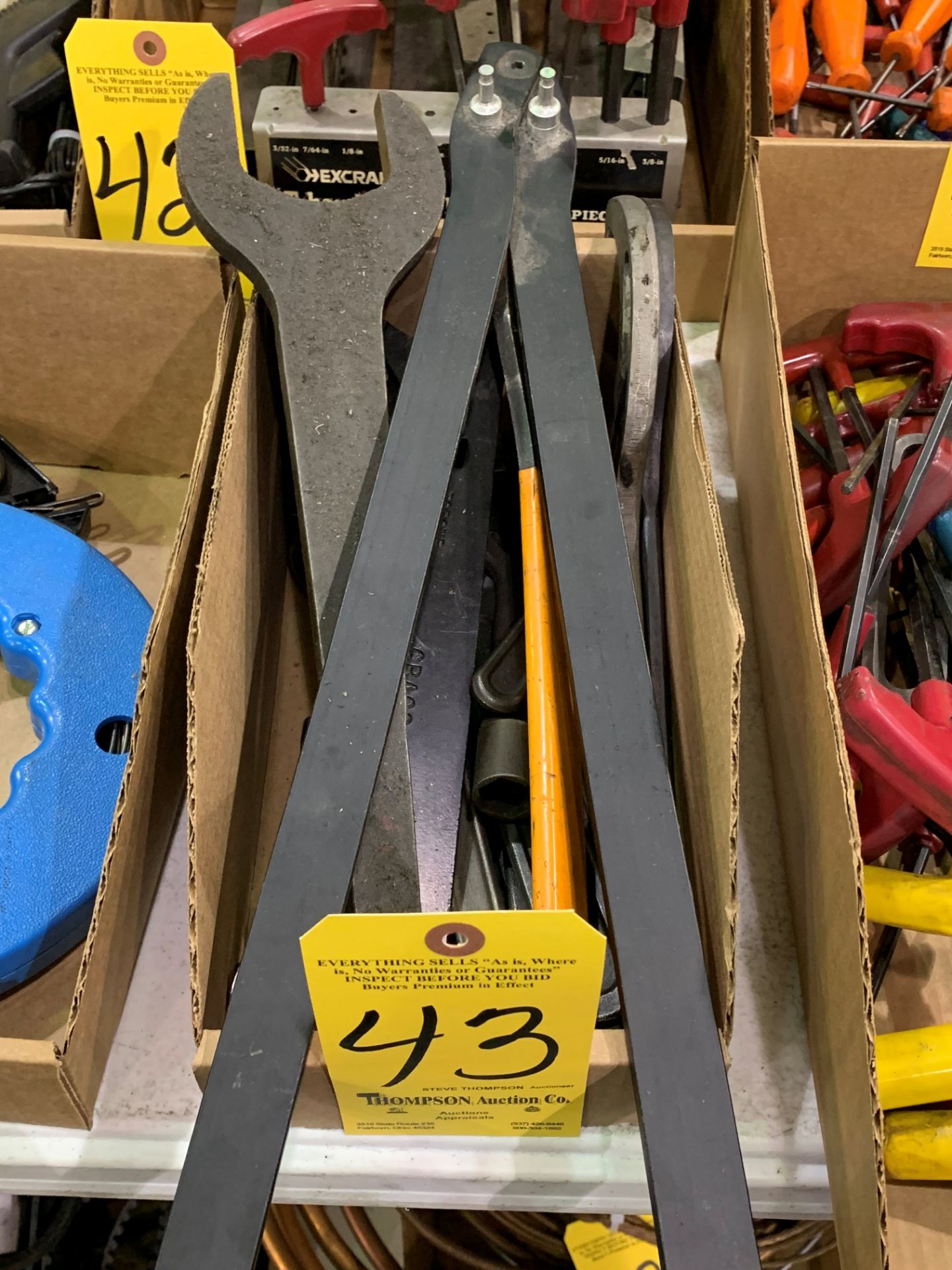 Lot-Machine Wrenches and Tools in (1) Box
