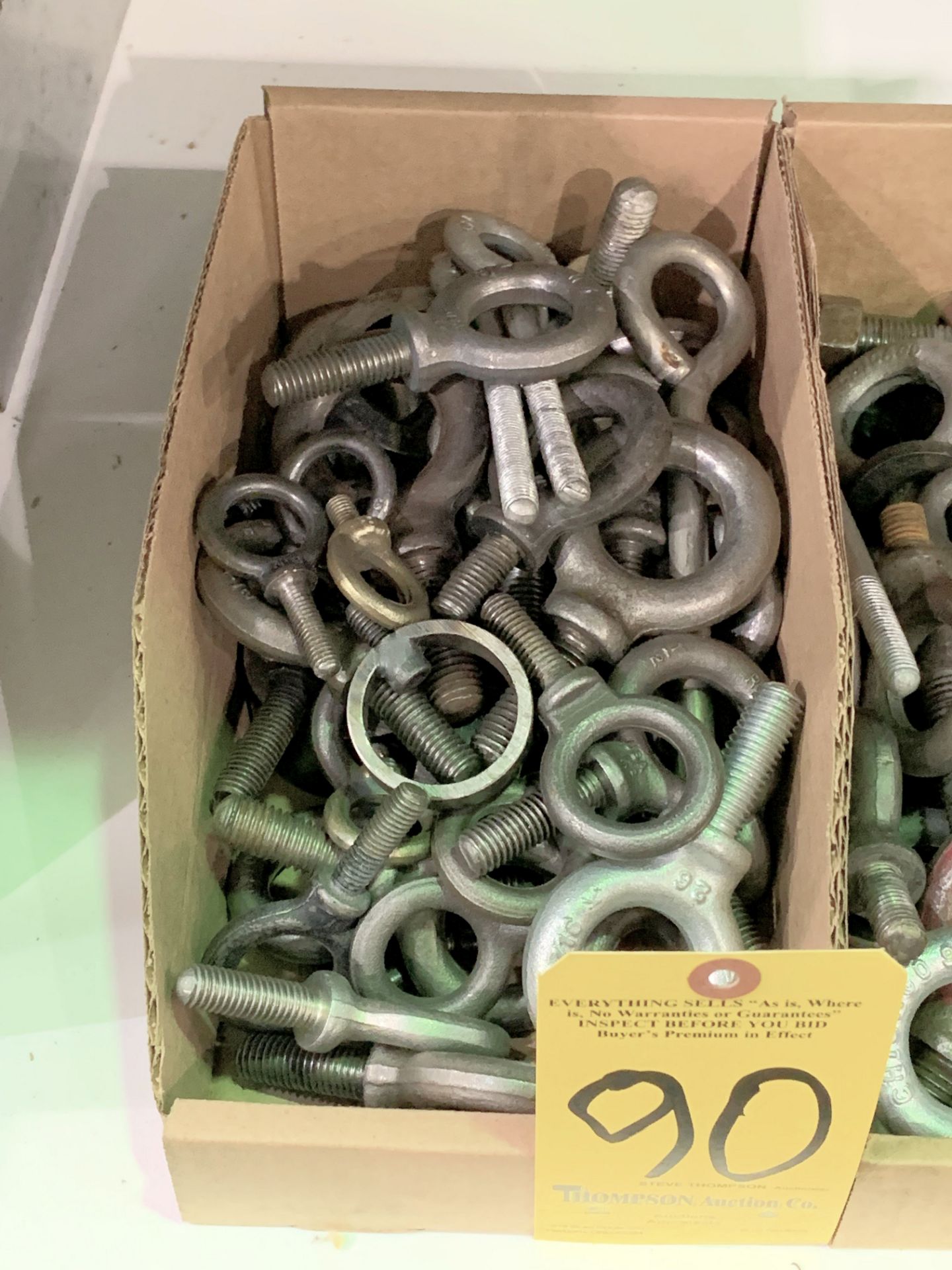 Lot-Small Eye Bolts in (1) Box