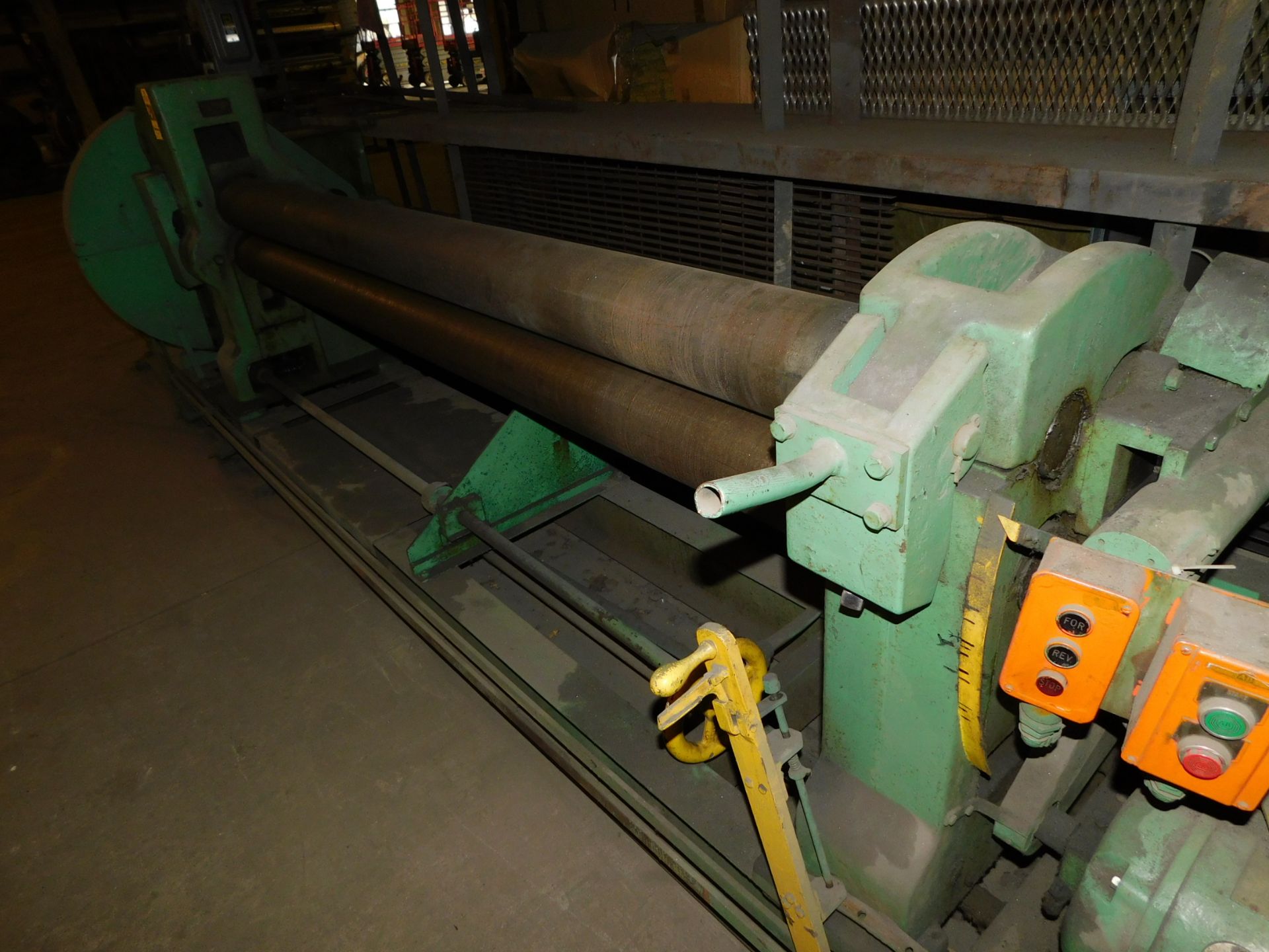 Pexto Model 1478 Initial Pinch Power Bending Rolls, SN 9/36, 8' x 1/8" Mild Steel Cap., Power Roll - Image 4 of 5