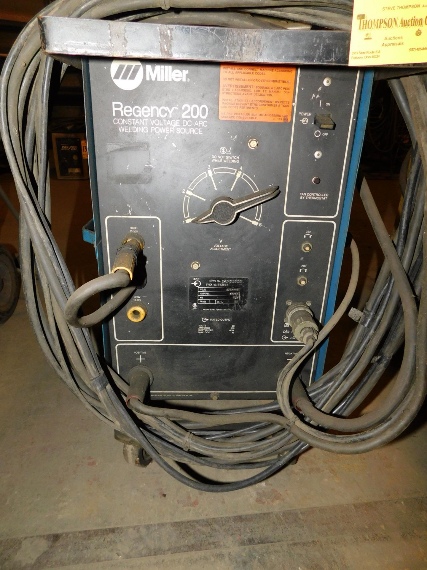 Miller Regency 200 Welder SN KA755933 with Miller Spoolmatic Mig Gun