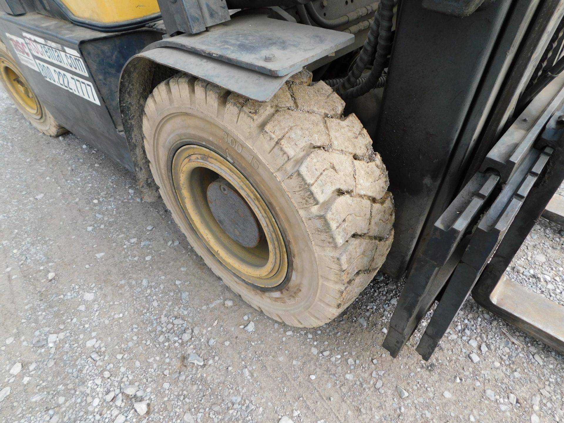 Daewoo Model G35S-2 Forklift, SN G2-00191, 6,700 lb. cap., LP, Solid Pneumatic Non-Marking Tires, - Image 12 of 20