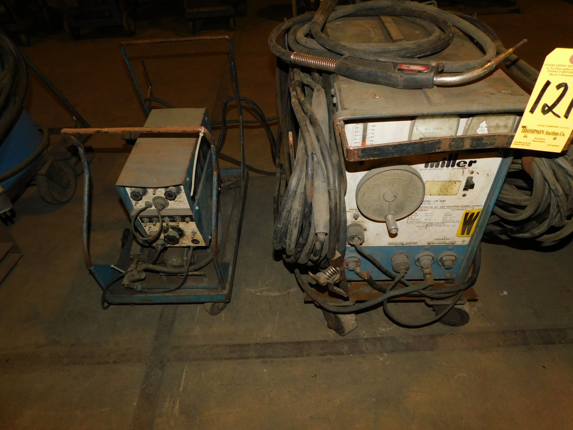 Miller CP-200 Mig Welder, SN HH096249, with Miller Wire Feeder