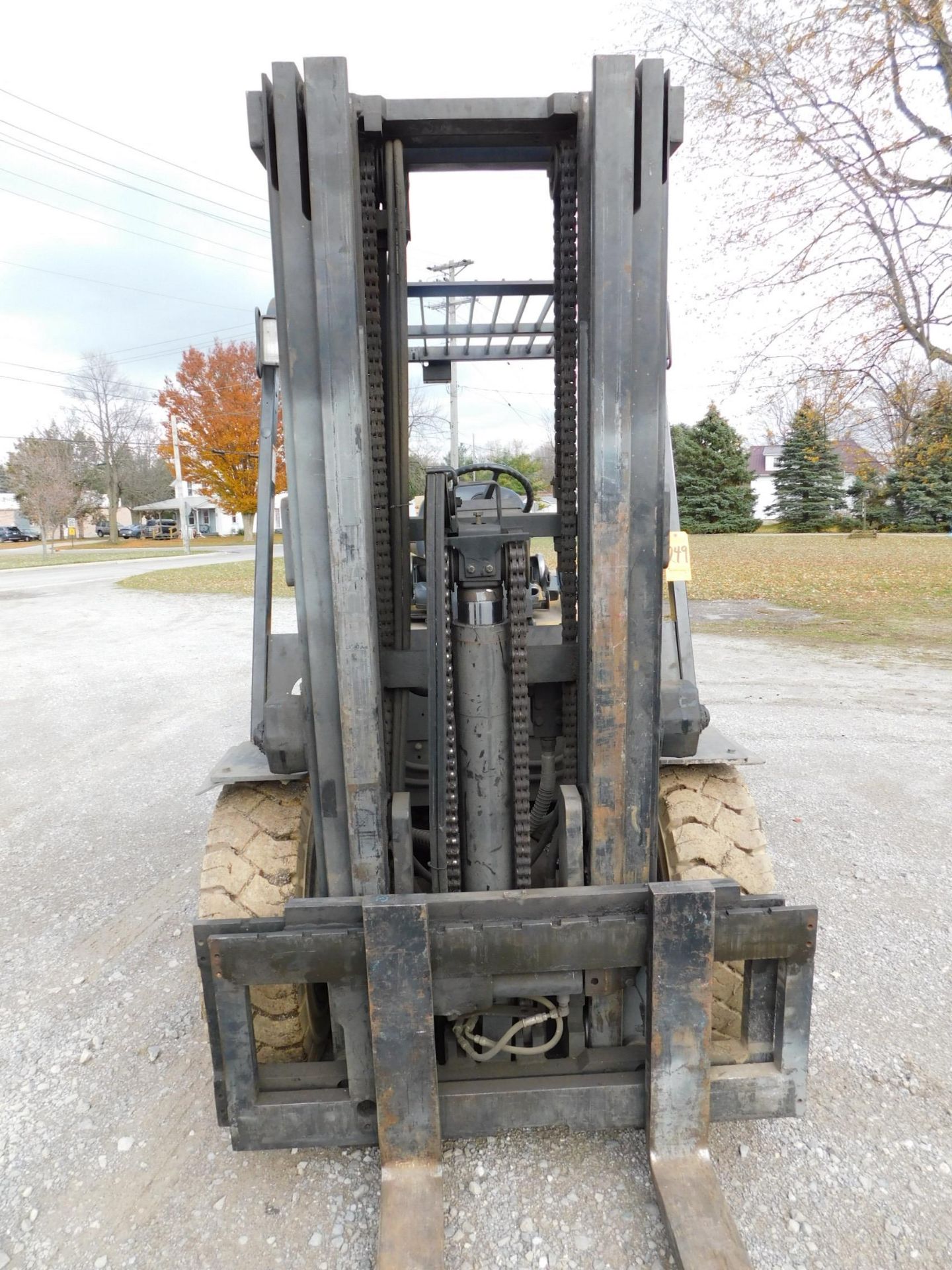 Daewoo Model G35S-2 Forklift, SN G2-00191, 6,700 lb. cap., LP, Solid Pneumatic Non-Marking Tires, - Image 10 of 20
