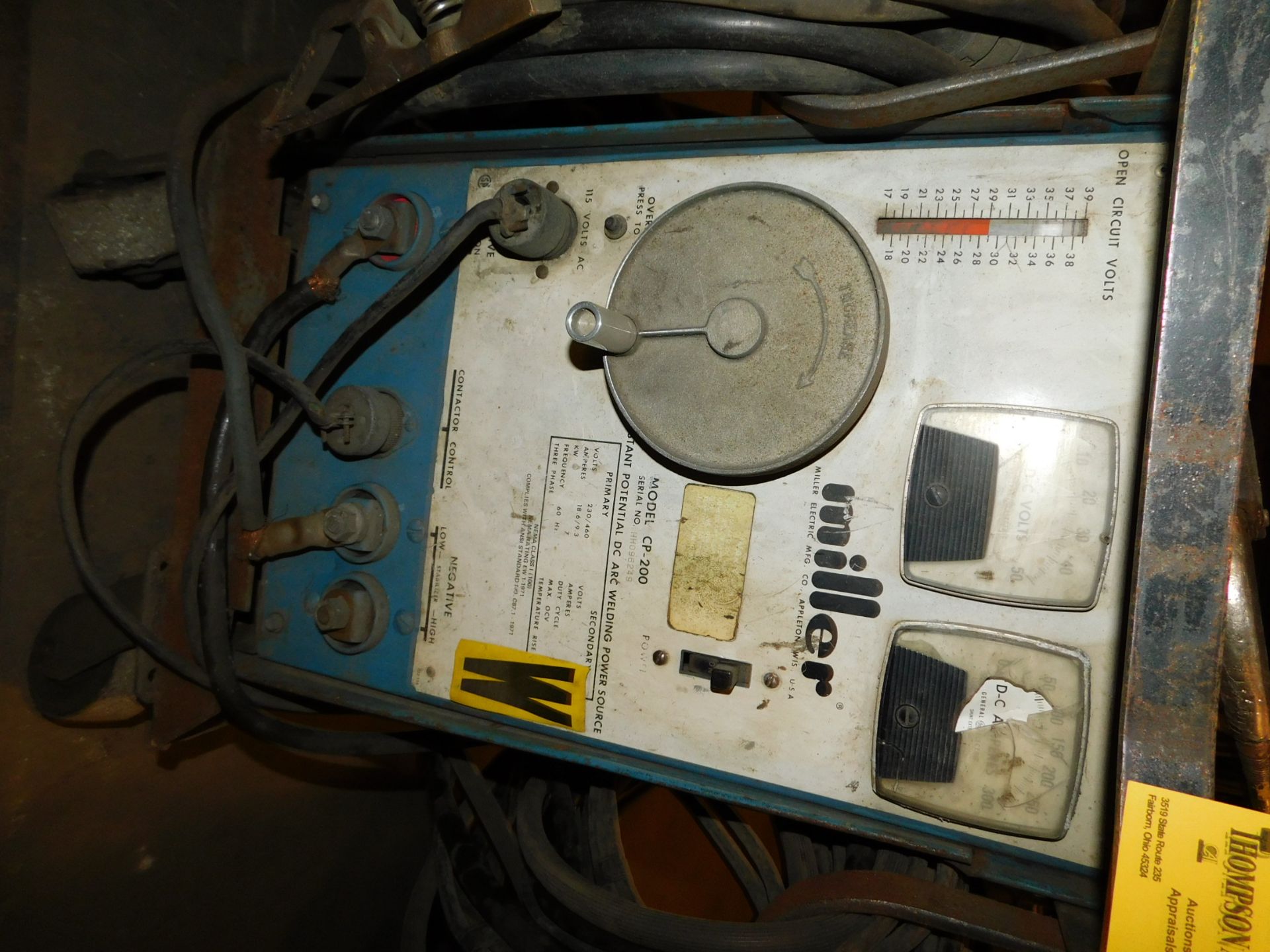 Miller CP-200 Mig Welder, SN HH096249, with Miller Wire Feeder - Image 2 of 4