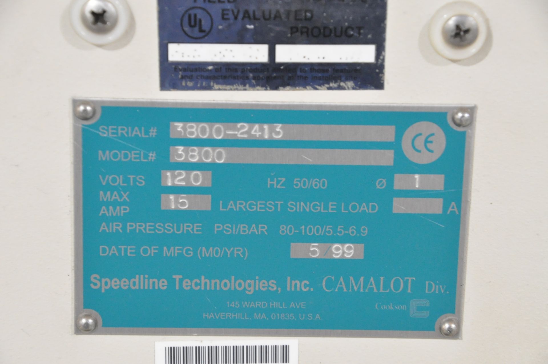 CAM/ALOT System 3800 Liquid Dispensing System, S/n 3800-2413 (1999) - Image 6 of 6