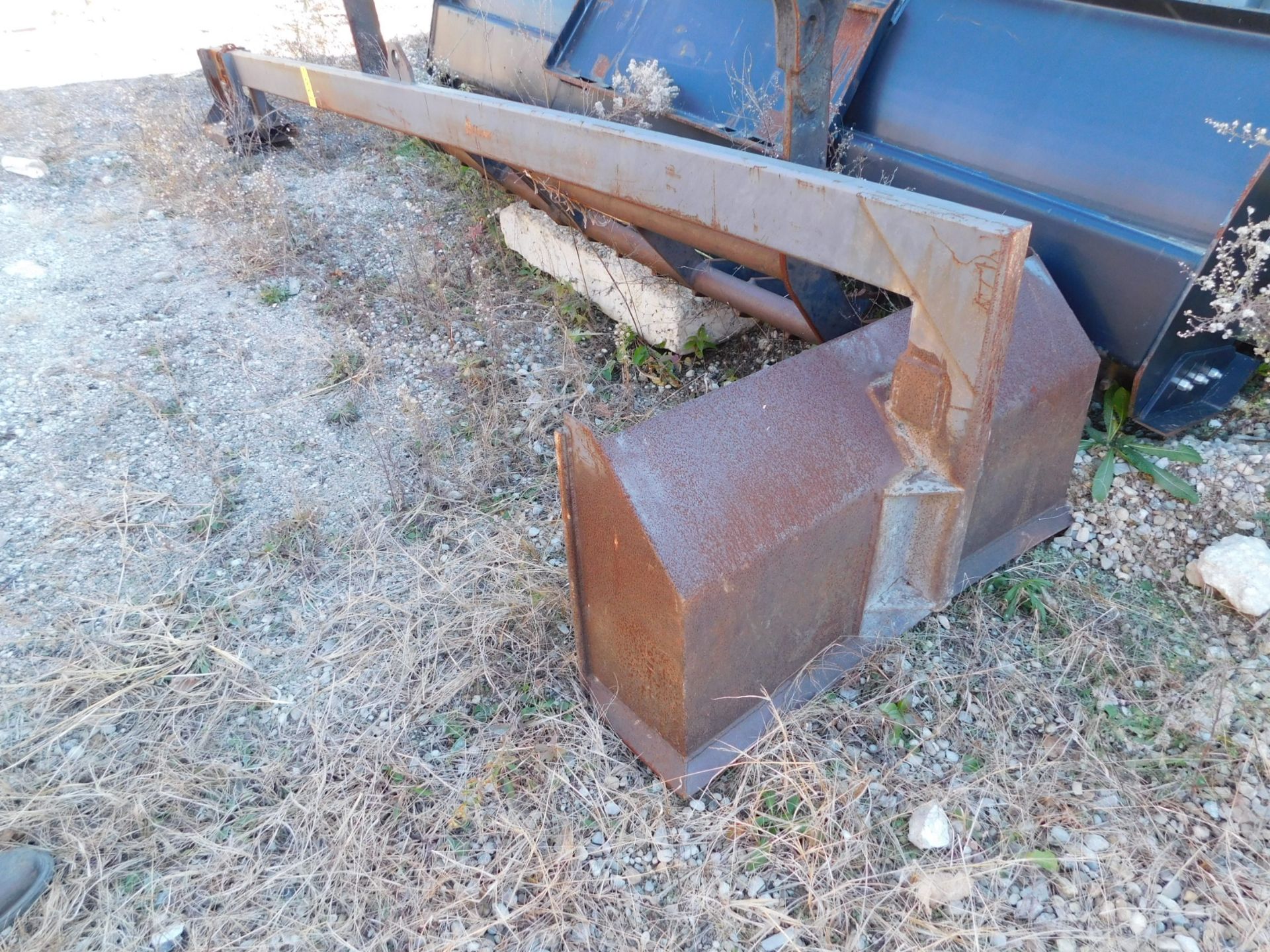 Custom Built Forklift Drag Bucket, 15'6" Long Arm