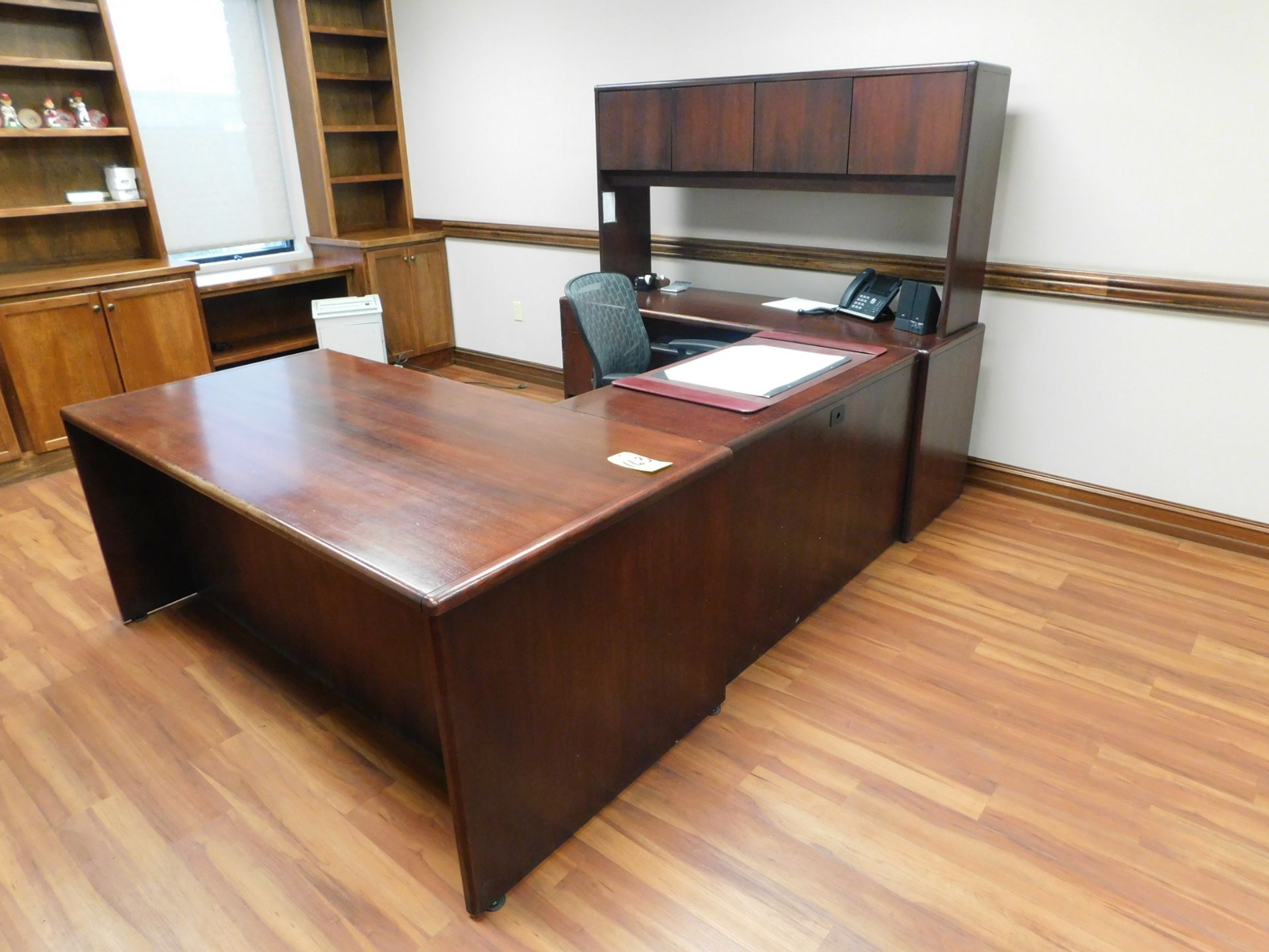 U Shaped Executive Desk , Chair , and 2 dr. lateral File