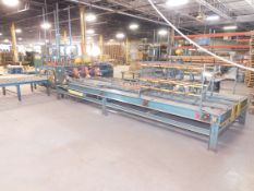Rayco Pallet Pro Automatic Pallet Nailer 64" x 10' Infeed Roller Conveyor, 6' x7' Stacking Area,