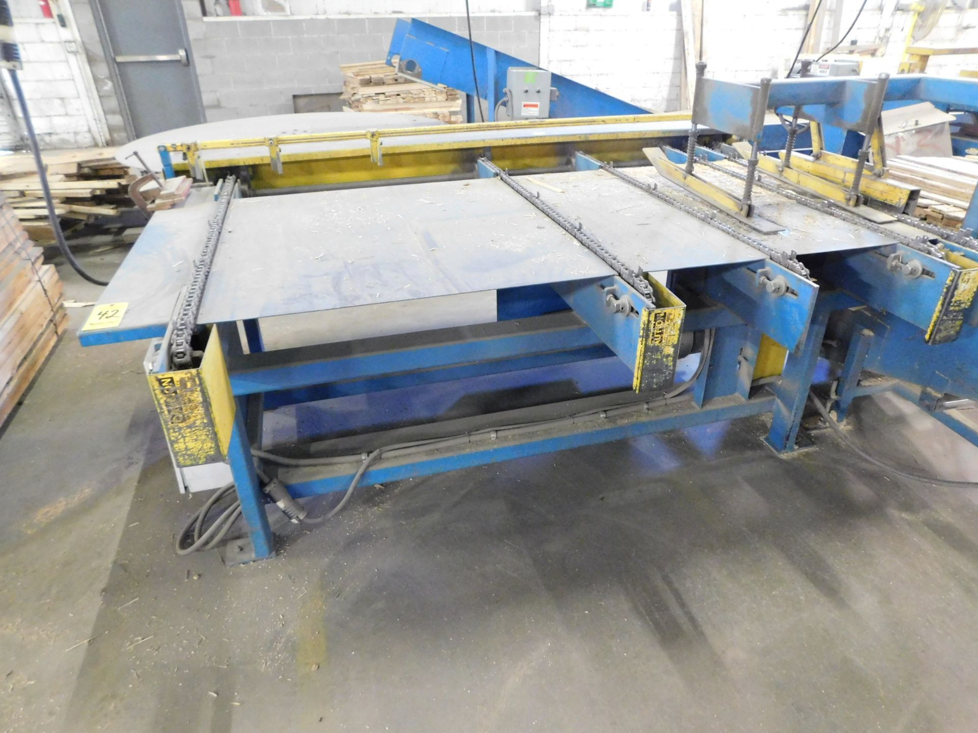 Smetco Edger Saw, 5-Chain, 102" x 6', Top-Mounted Guide, 16" x 11' Side Mounted Inclined Conveyor, - Image 2 of 5