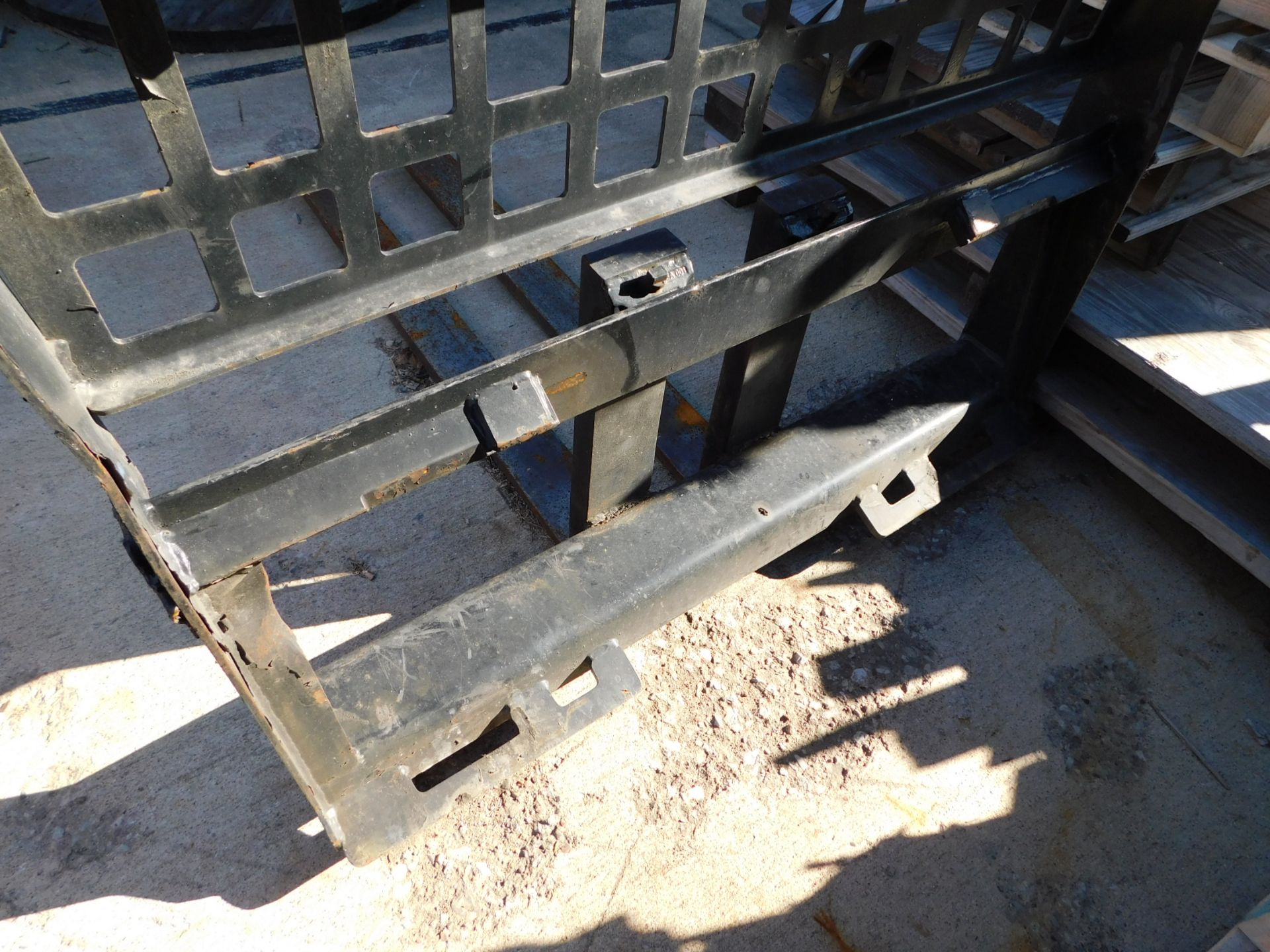 Fork Lift Attachment, 4' Forks, Skid Steer Type Mount - Image 2 of 2