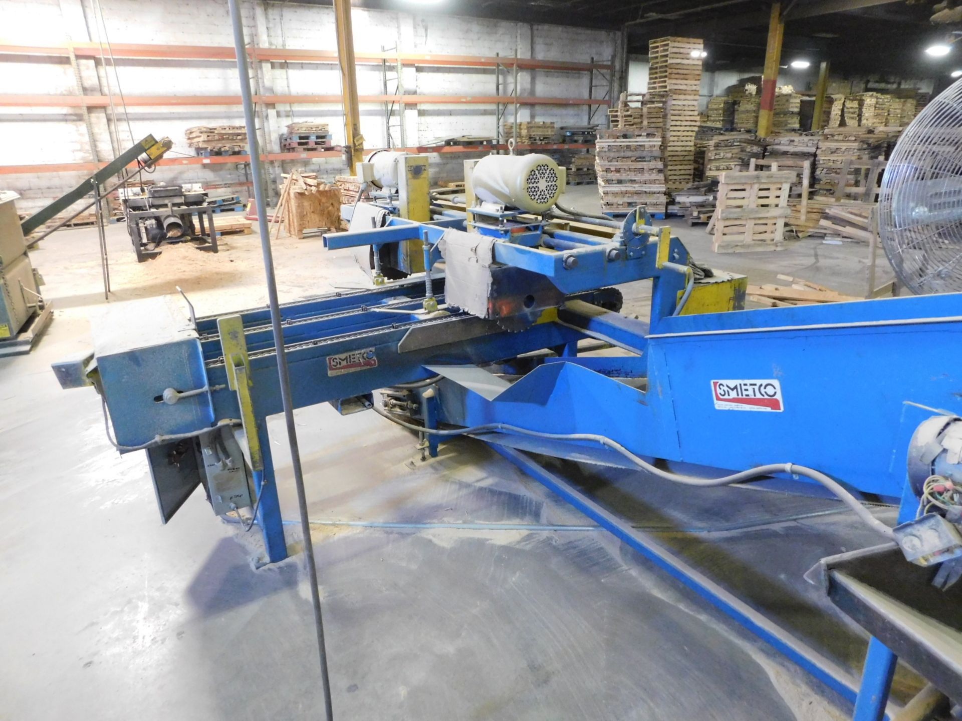 Smetco Double Cut Saw, 3-Chain, (2) 12" Diameter Blades, (2) 7.5 HP Electric Motors, 18" x 12' - Image 4 of 4