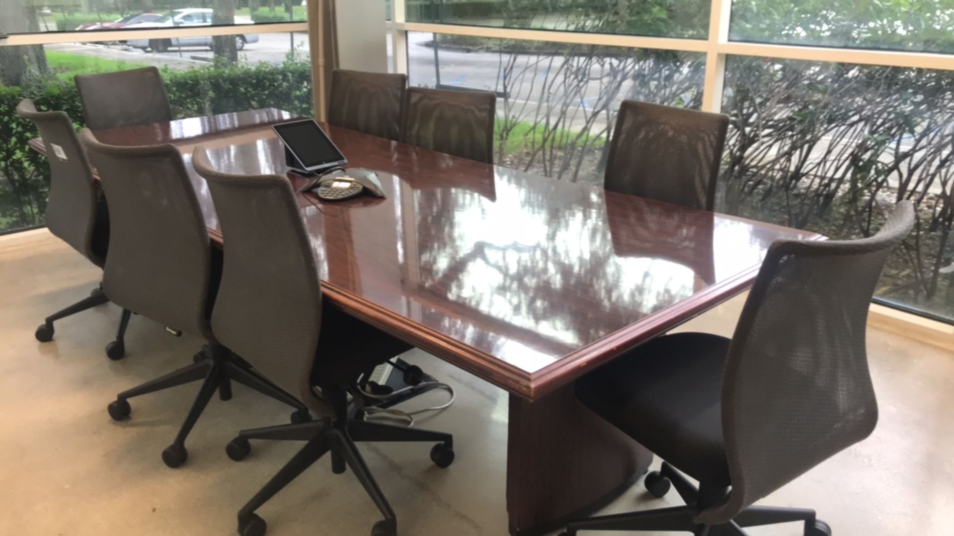 Executive Conference Table, (8) Chairs