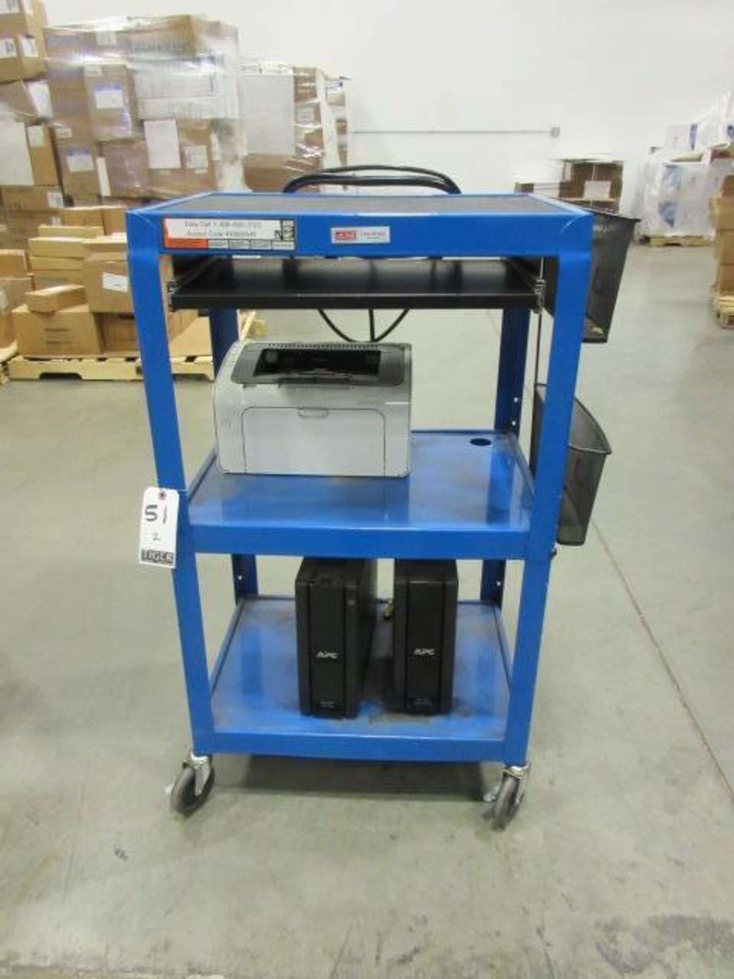 Uline Warehouse Computer Carts - Image 4 of 4