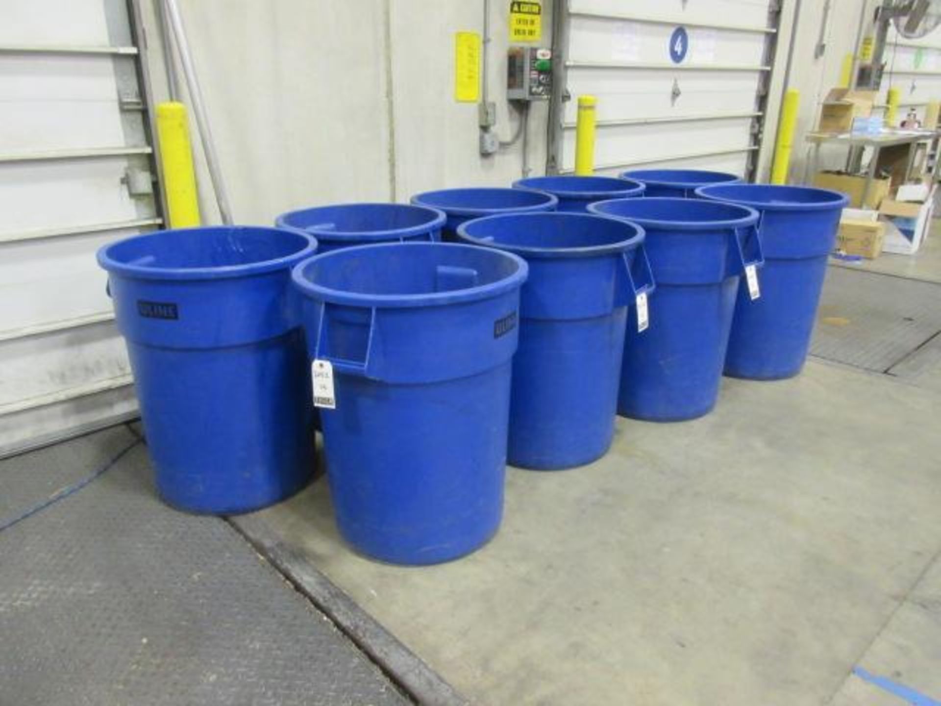 Uline 55 Gallon Waste Containers - Image 2 of 3