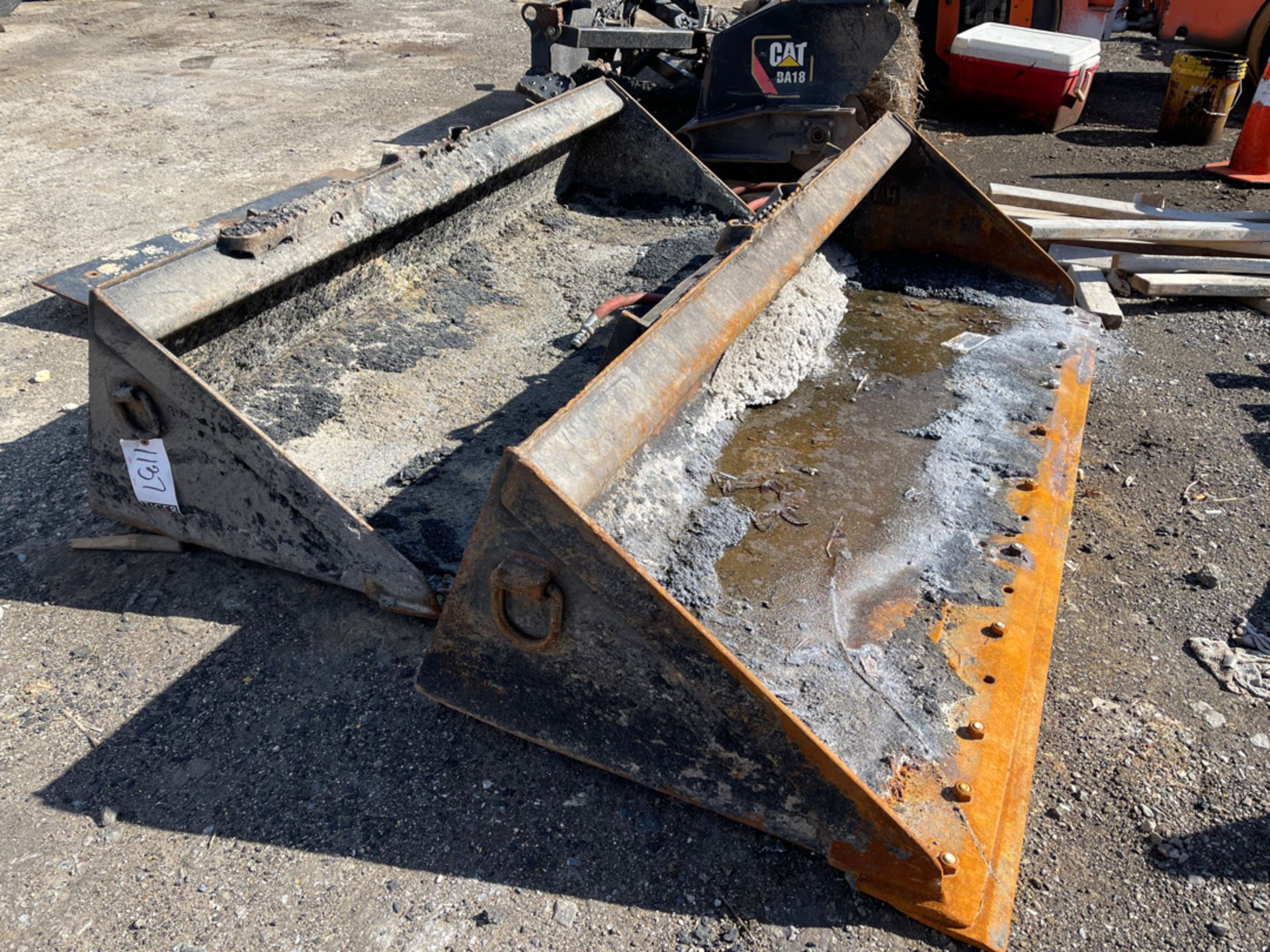 (2) Cat Skid Steer Buckets