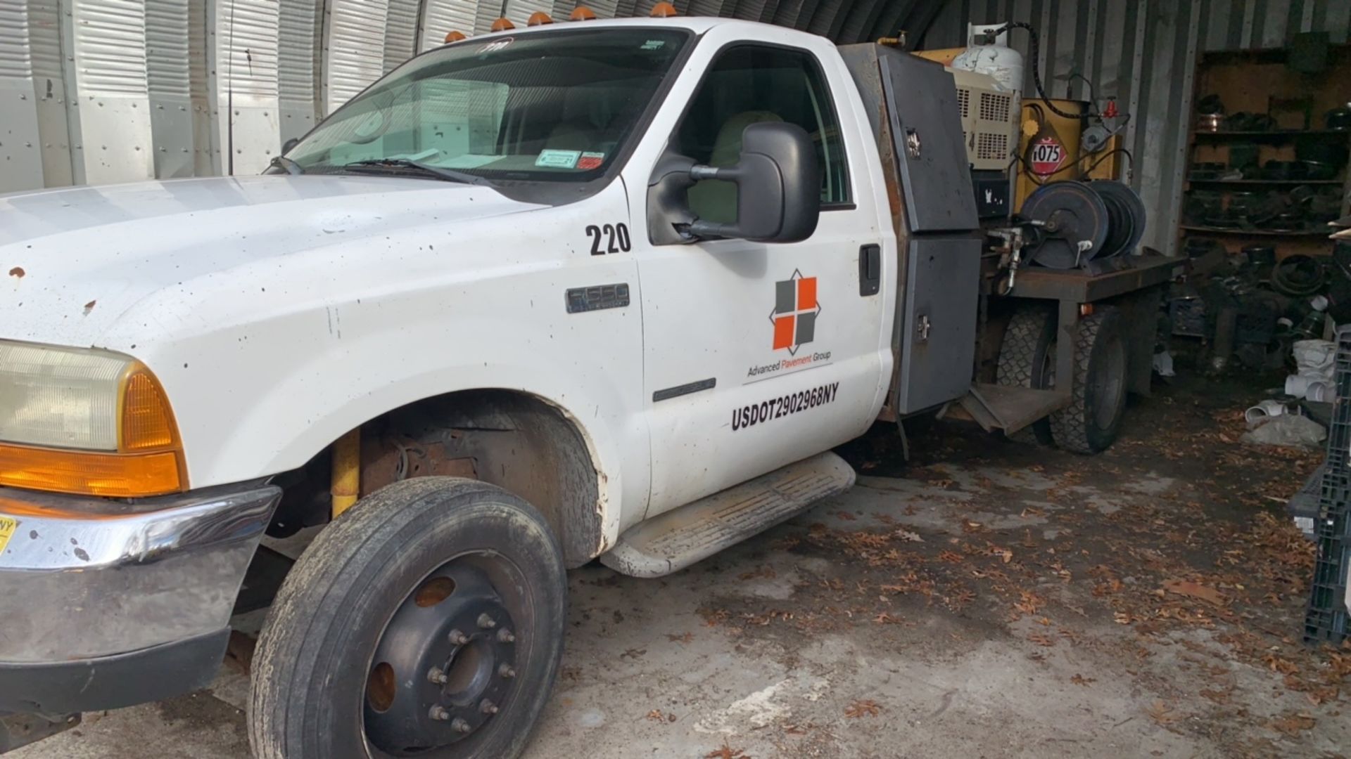 2001 Ford F-550 Flatbed Truck - Image 3 of 15