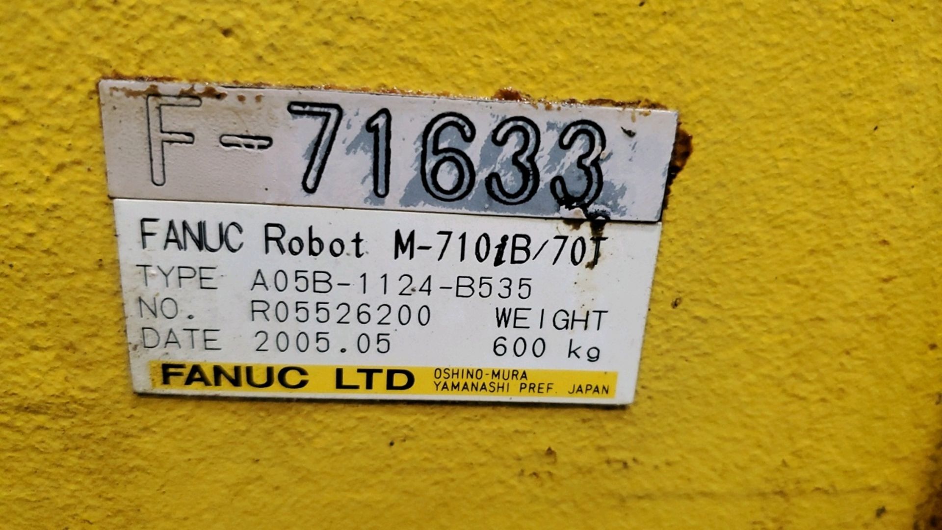 2005 Fanuc Robot w/Controller - Image 4 of 7