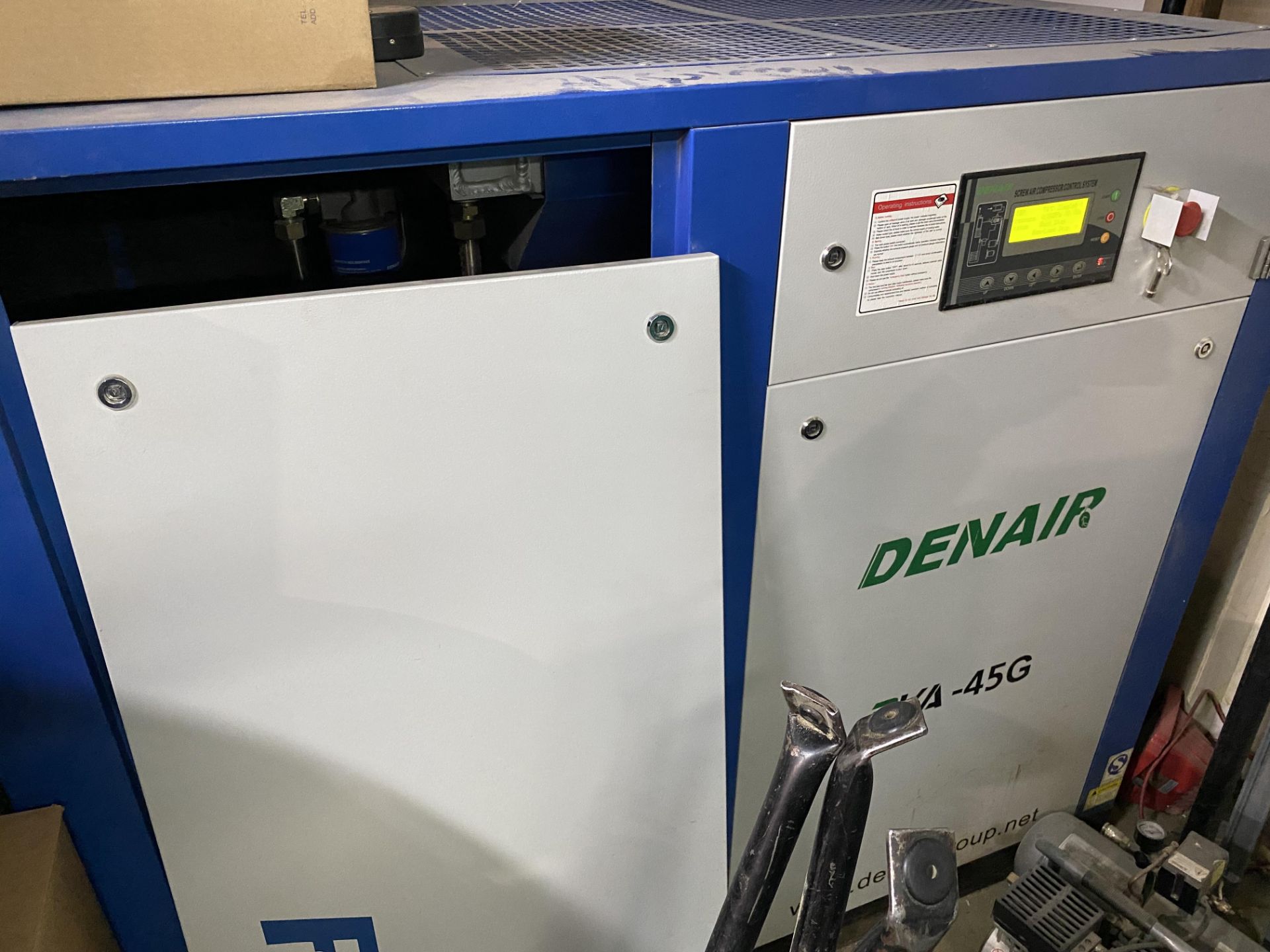 2016 DENAIR 60HP ROTARY SCREW AIR COMPRESSOR, MODEL DVA-45G; 600V; VARIABLE SPEED - Image 2 of 5