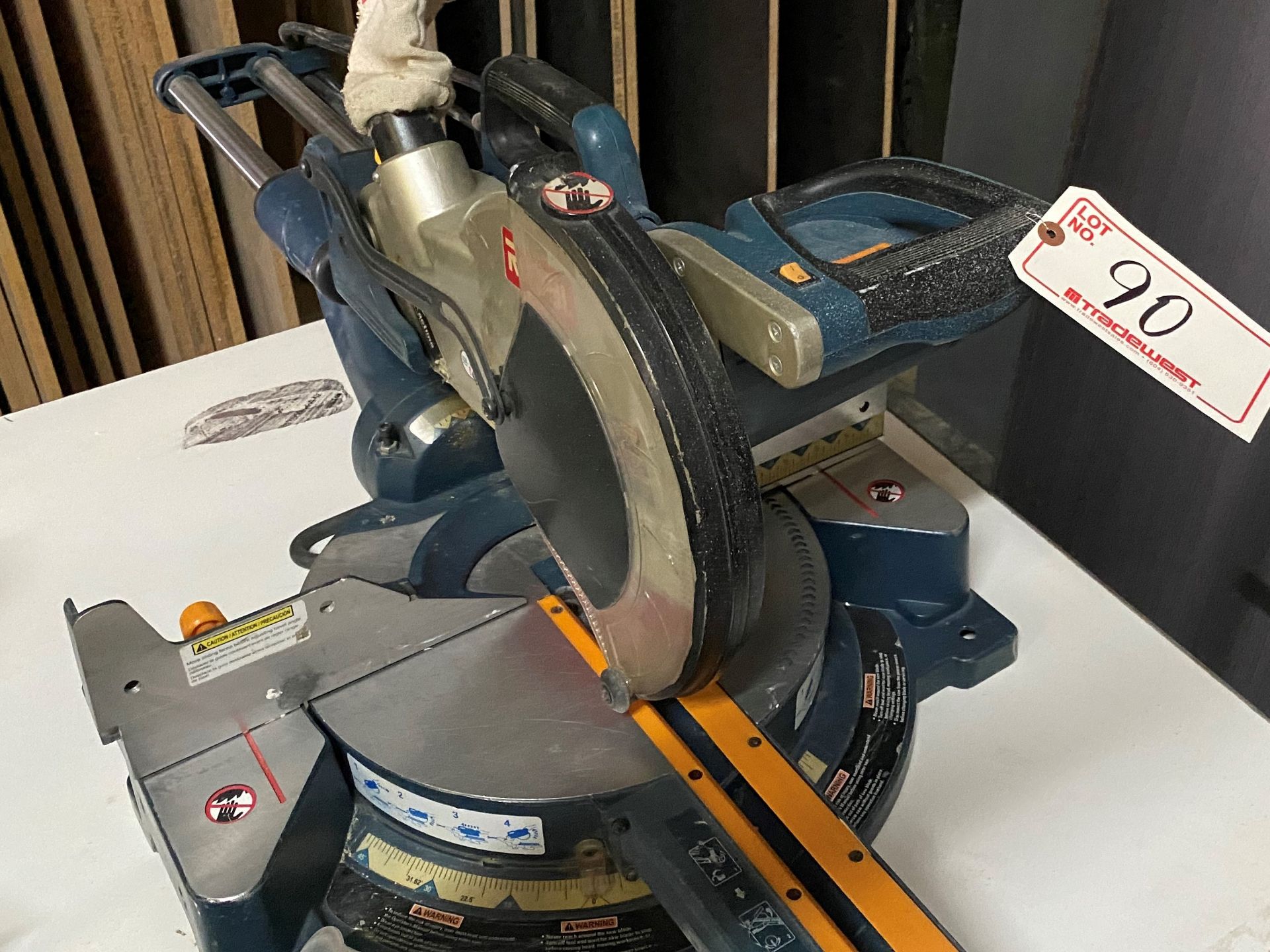 RYOBI TSS 100L SLIDING MITRE SAW, LASER