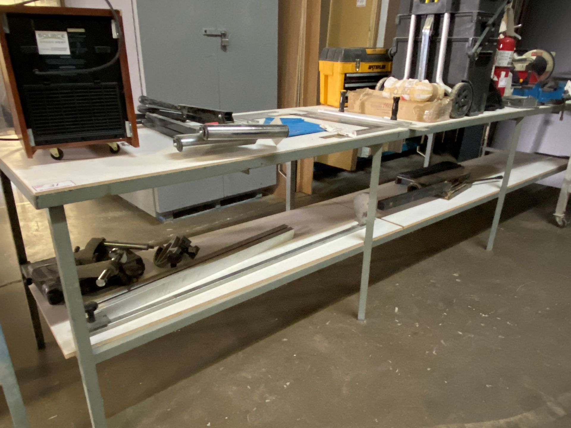 15' METAL FRAMED TABLE