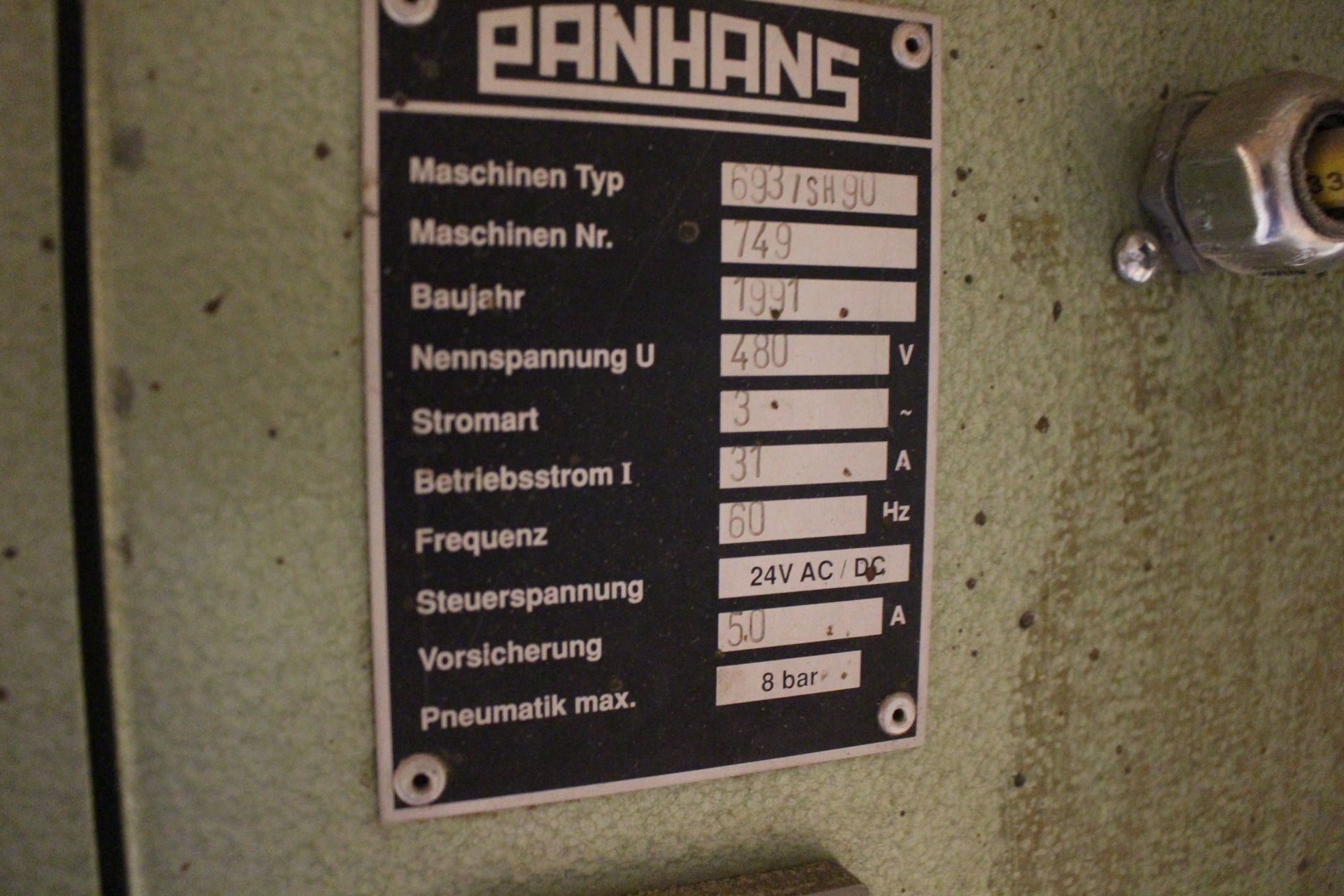 PANHANS 693/SH90 10' FRONT LOAD PANEL SAW, 480V - Image 3 of 3