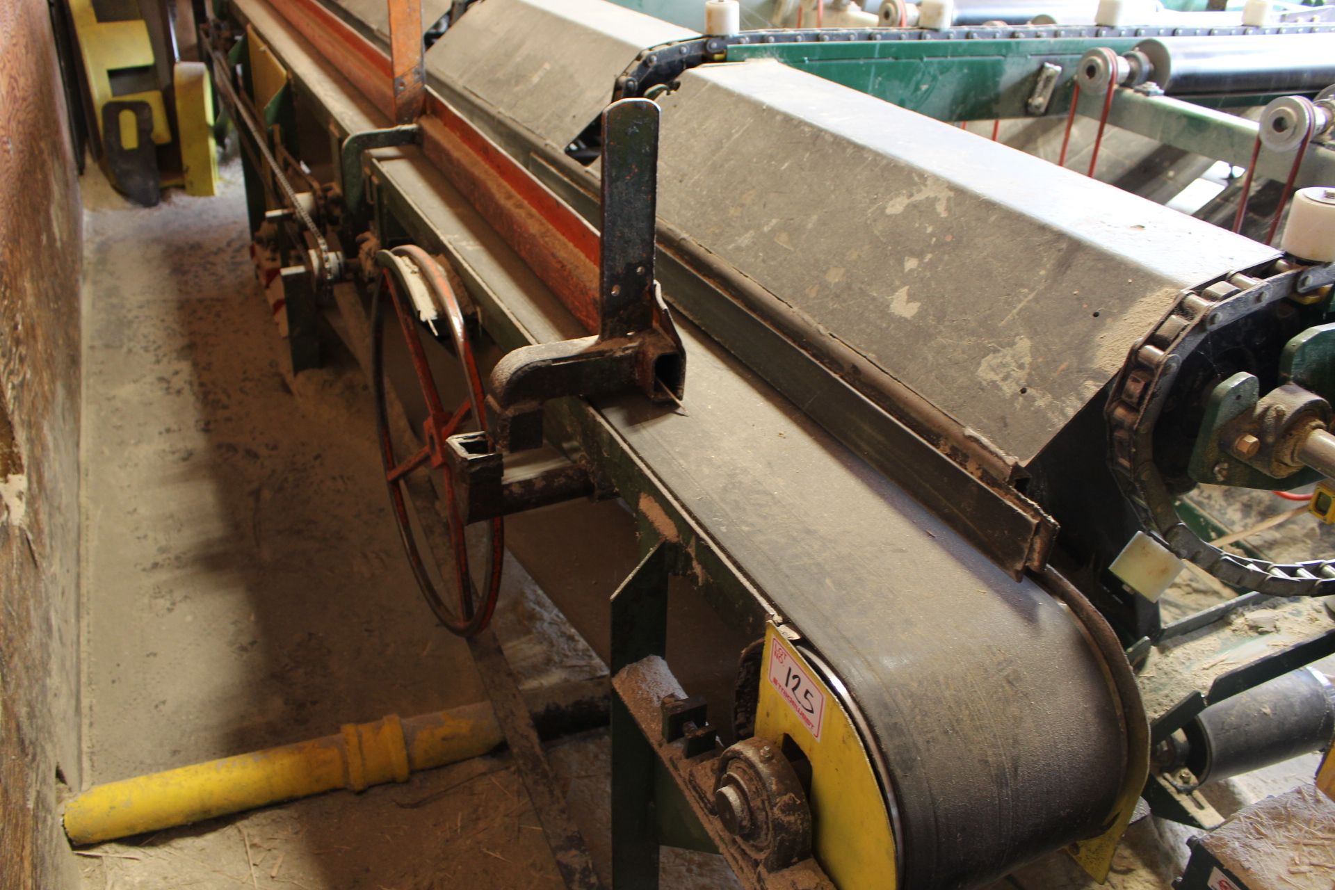 BELT CONVEYOR, 11" X 30'L; W/ DRIVE