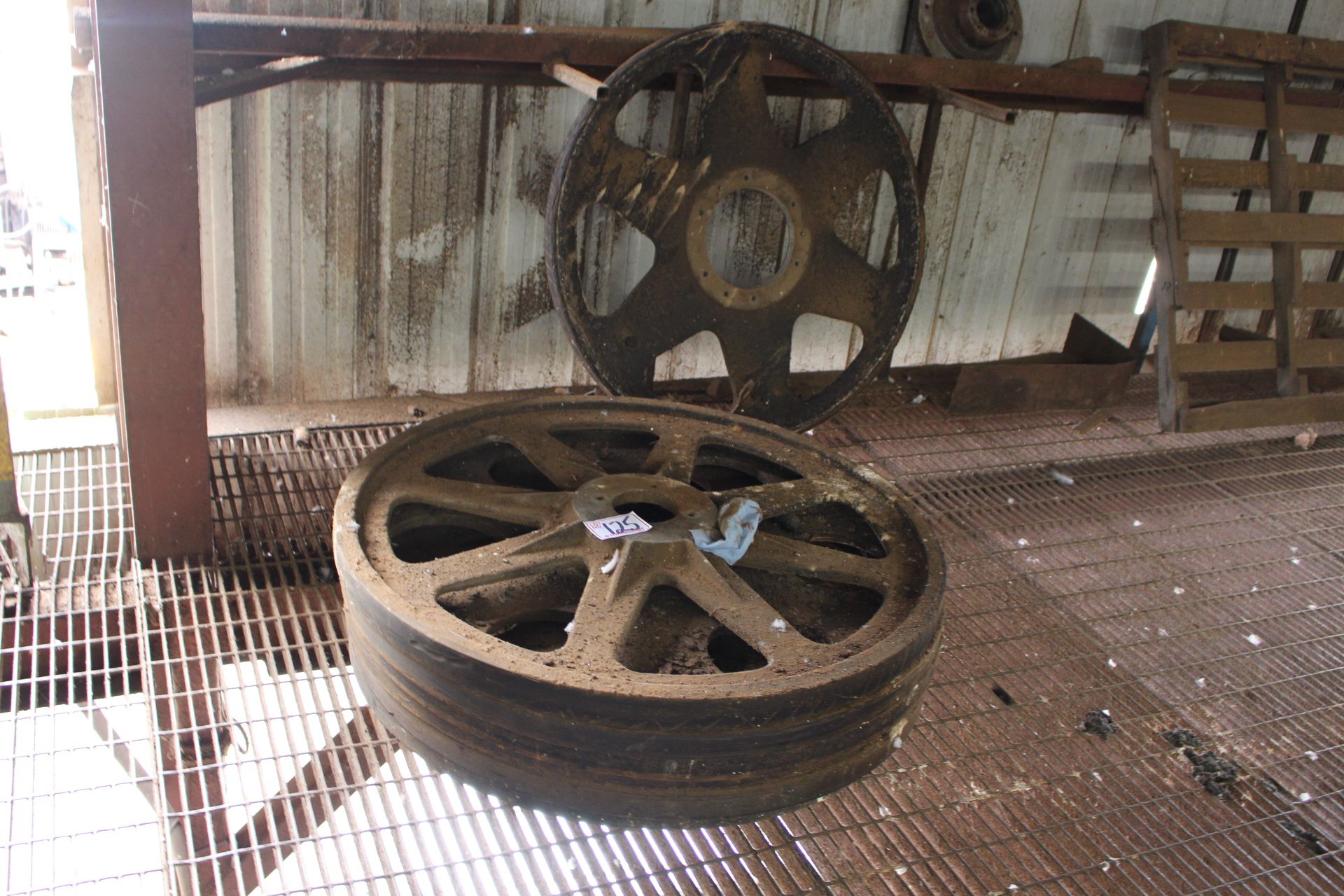 (7) SPARE RESAW WHEELS, 42"