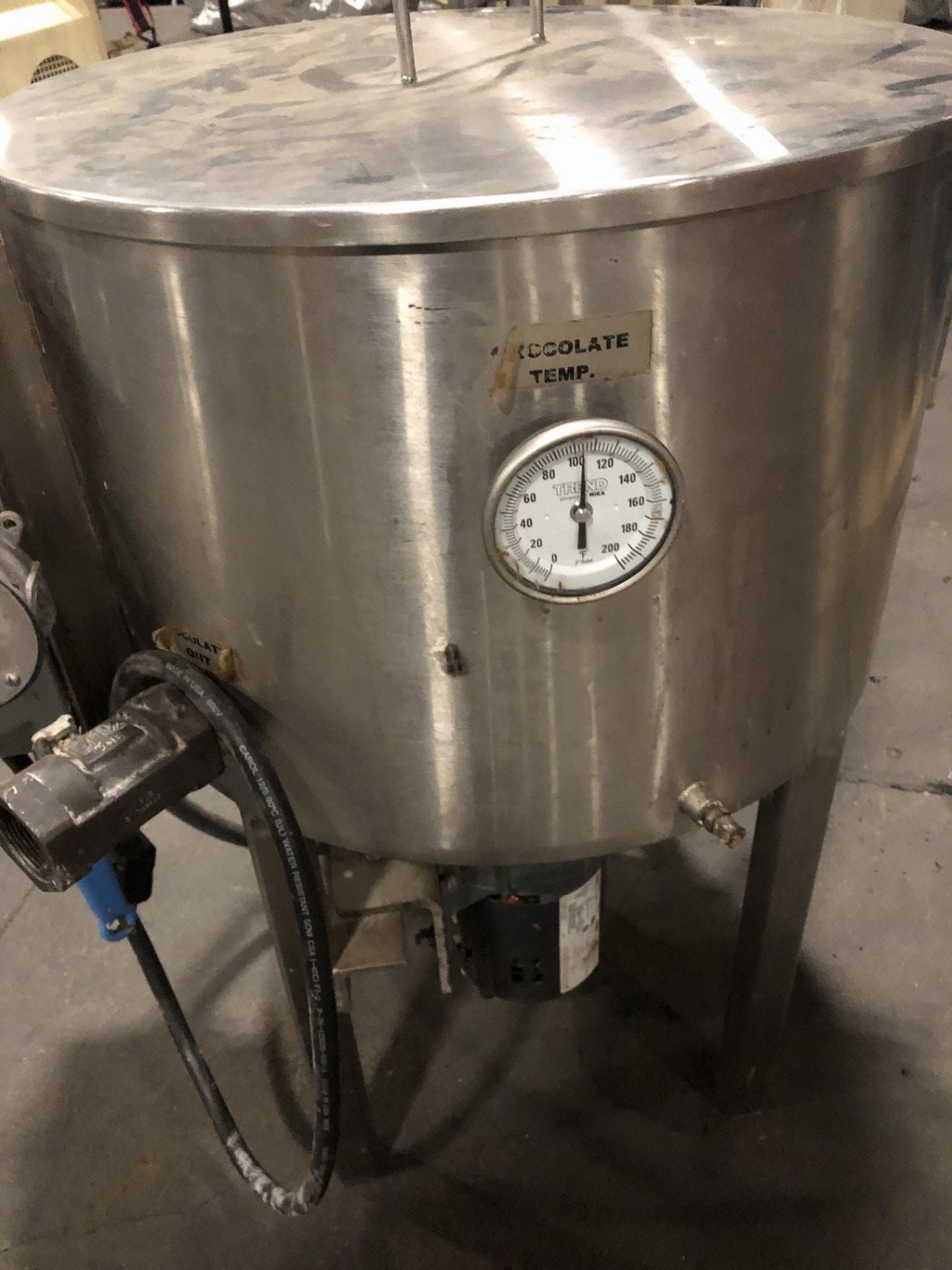 Tinsley 100-lb Stainless Steel jacketed and agitated chocolate melter with electric heater - Image 5 of 8