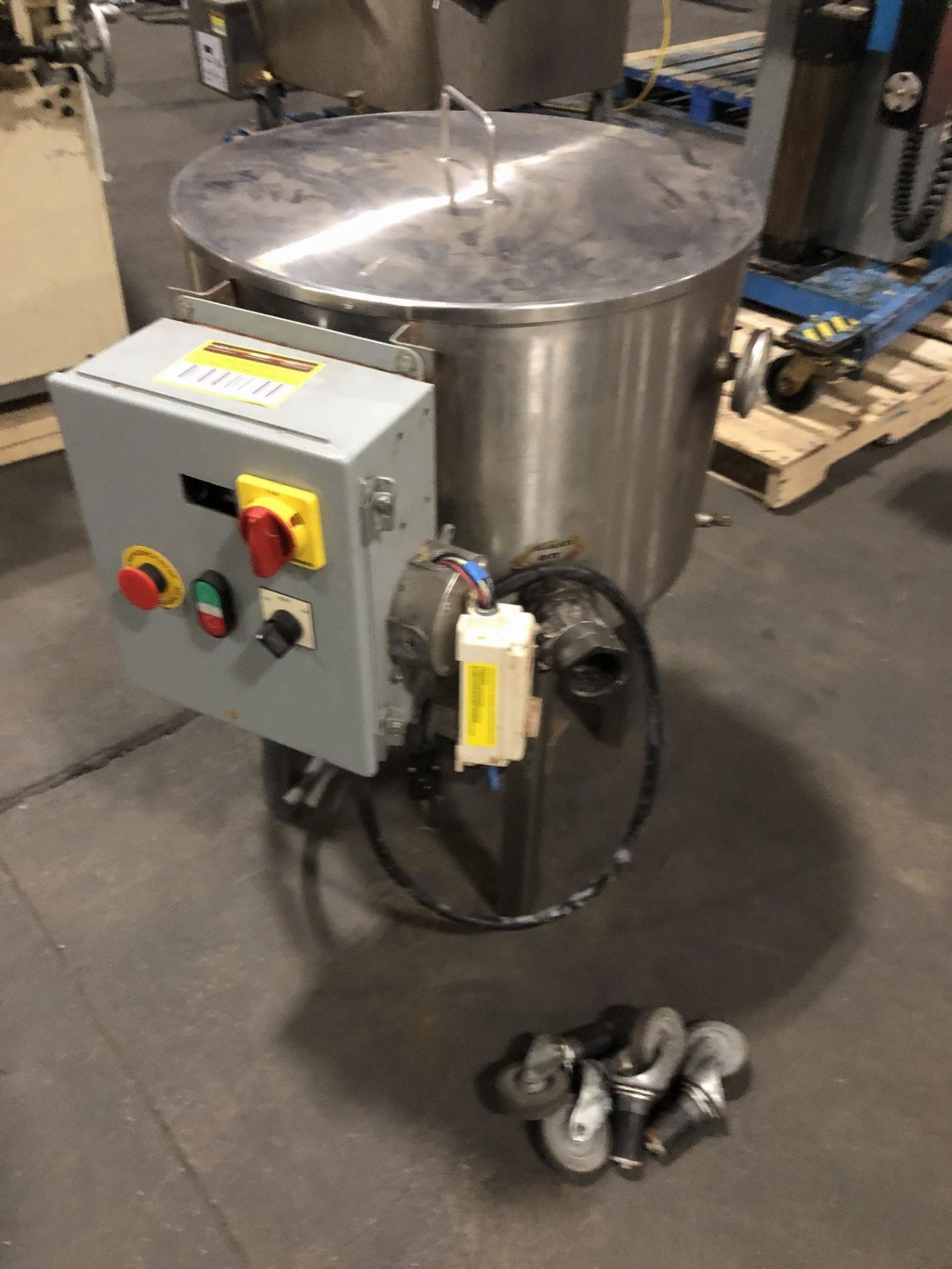 Tinsley 100-lb Stainless Steel jacketed and agitated chocolate melter with electric heater