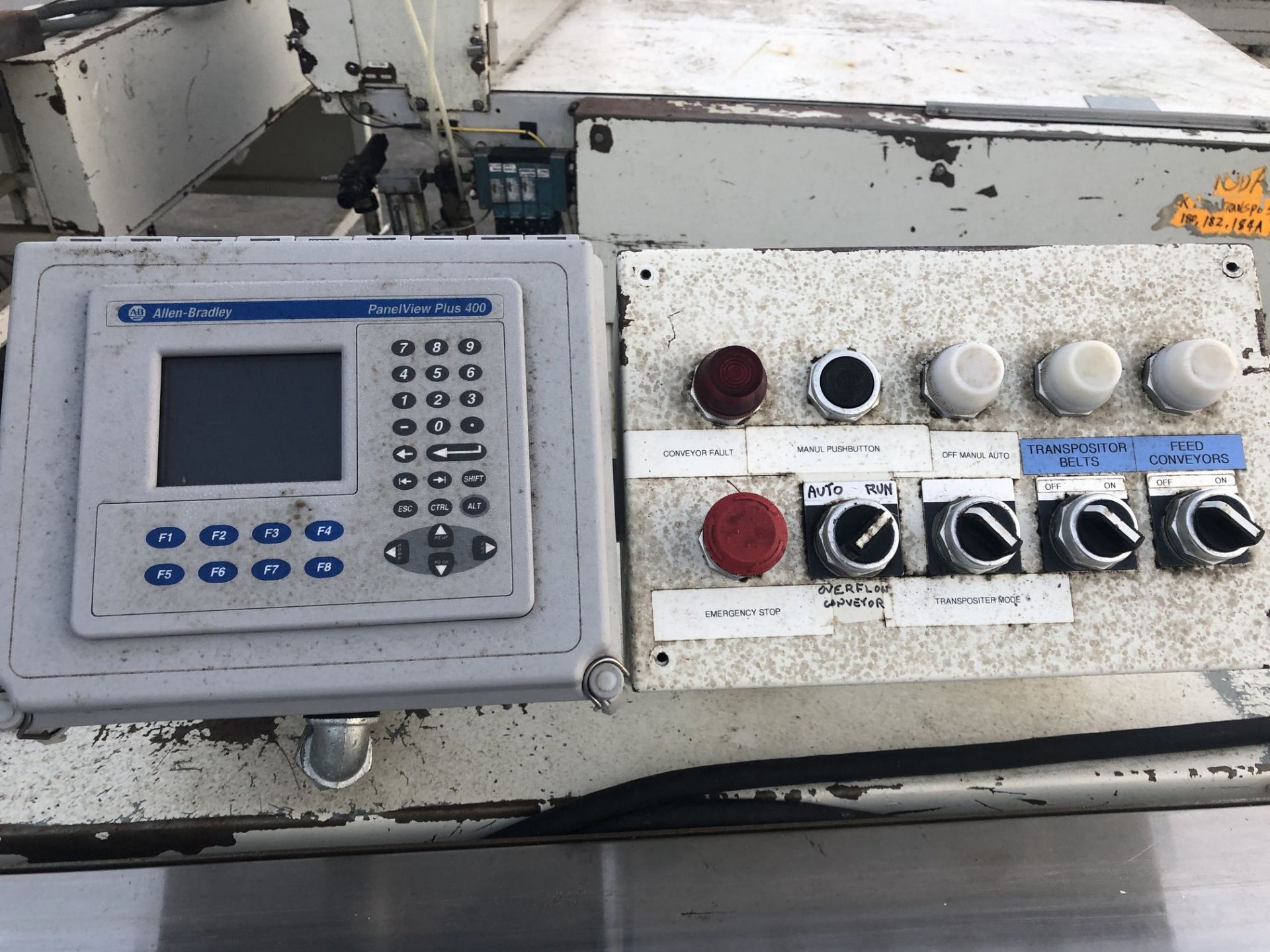 7" wide x 72" long transfer conveyor with (2) VFD variable frenquency controls. Loading is free. - Image 6 of 6