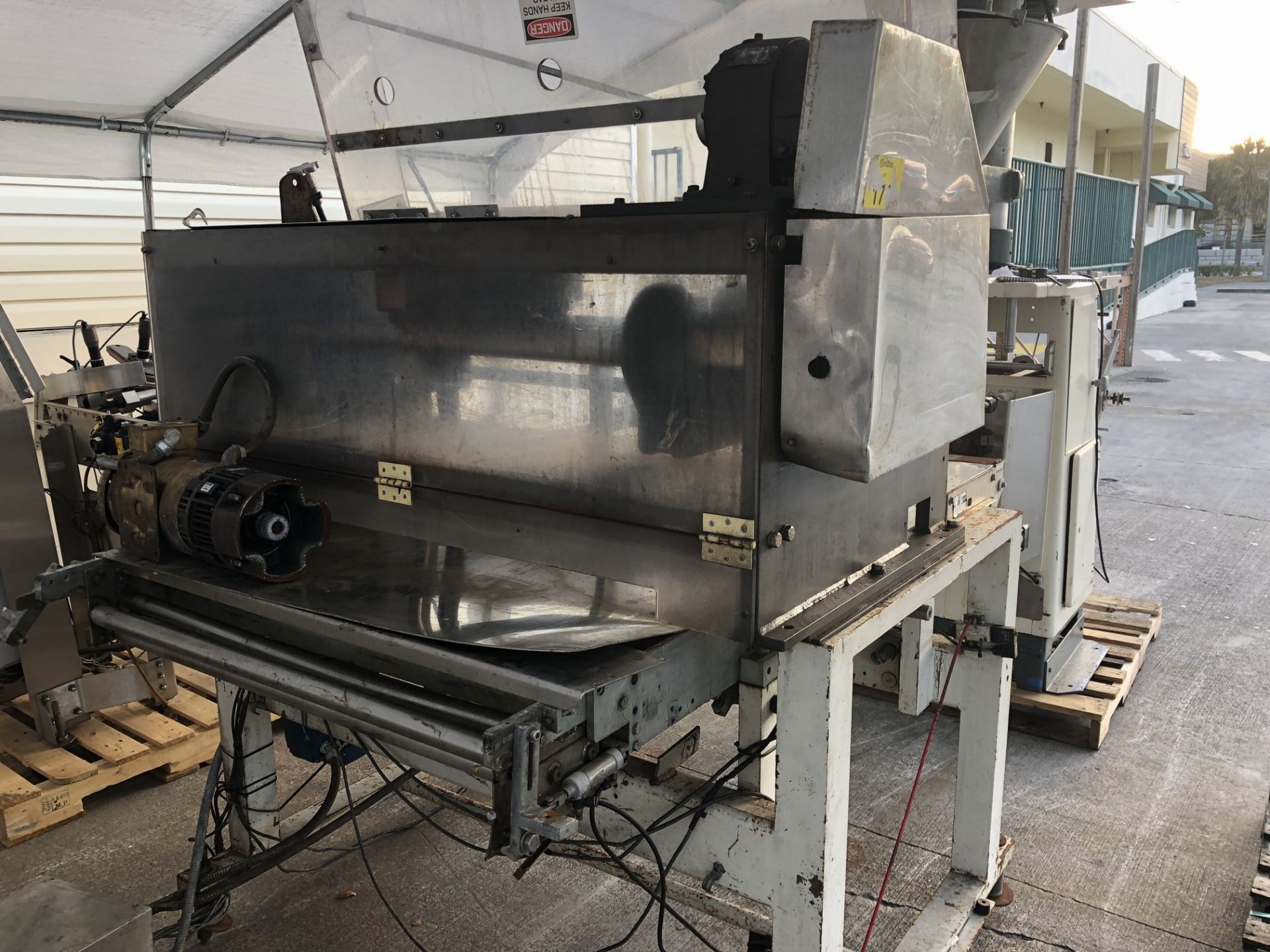 Guillotine Cutter with 40" wide reciprocating knife, 42" wide x 72" long conveyor without belt, with - Image 8 of 8